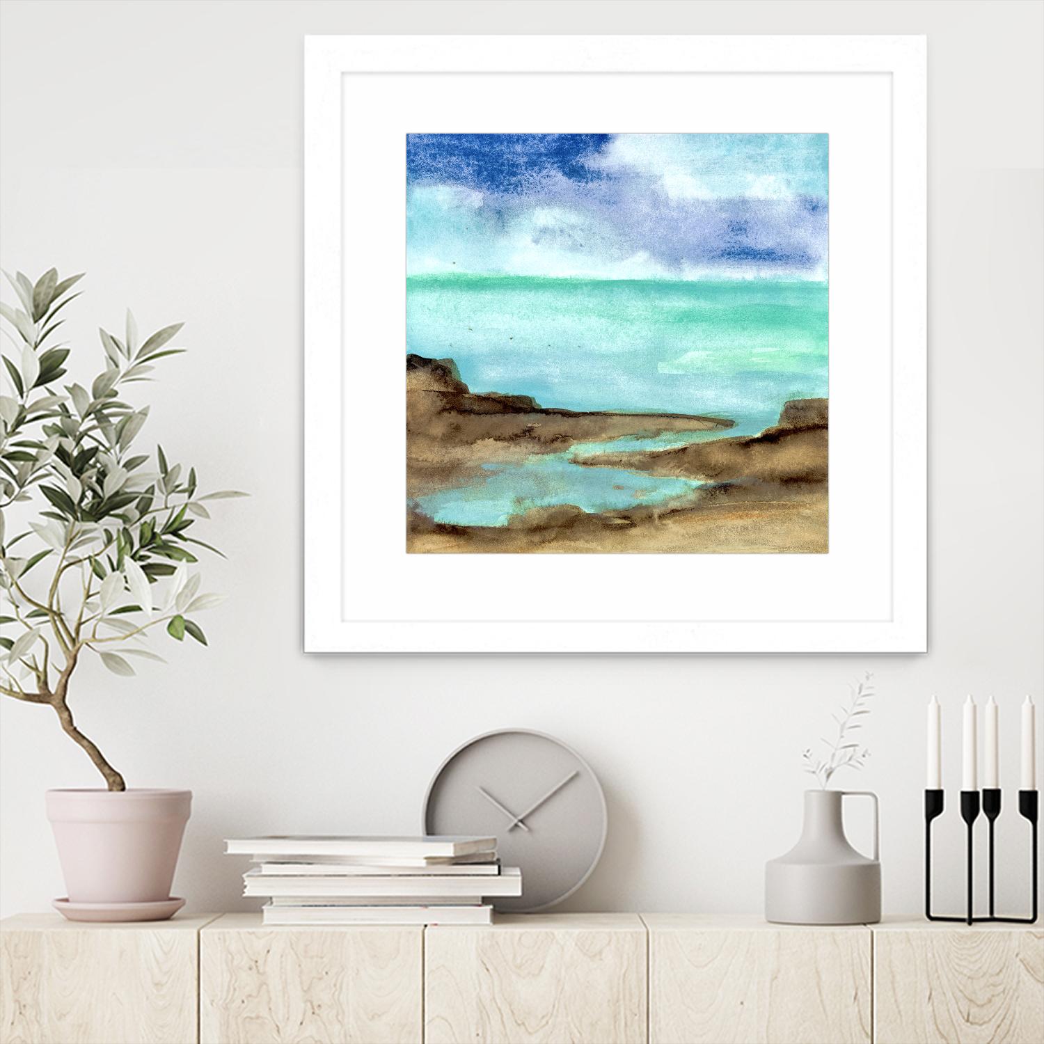 Shore VII by Chris Paschke on GIANT ART - blue sea scene