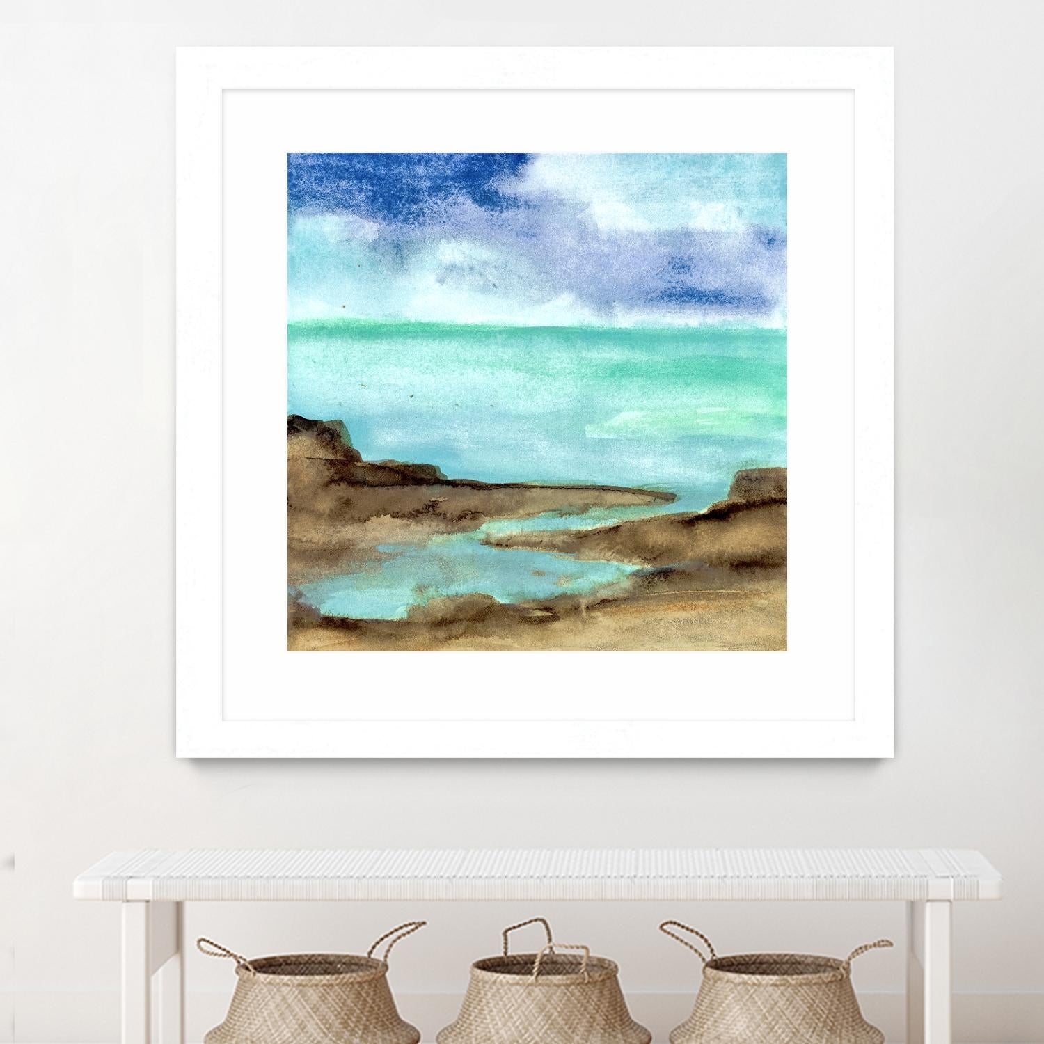 Shore VII by Chris Paschke on GIANT ART - blue sea scene