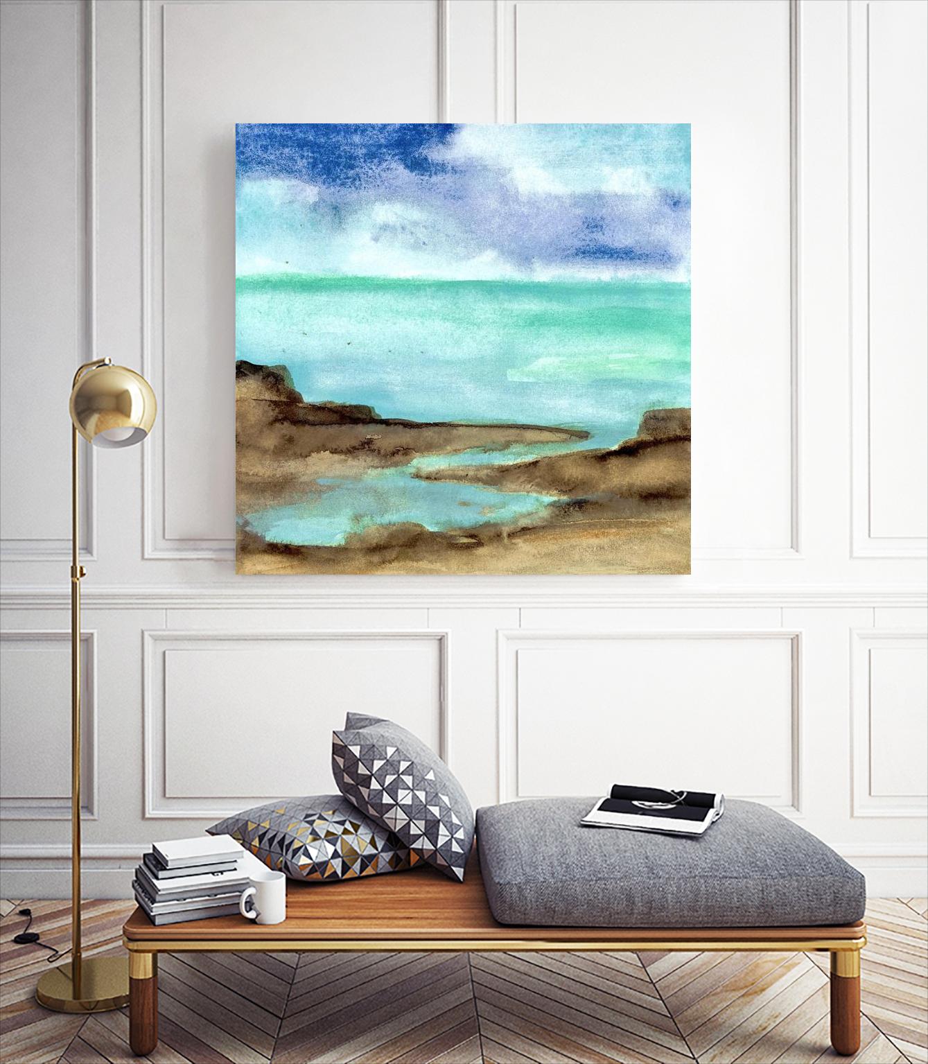 Shore VII by Chris Paschke on GIANT ART - blue sea scene