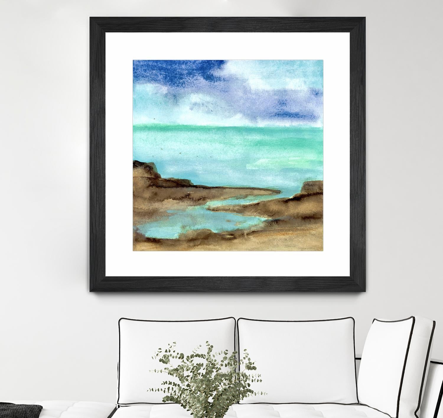 Shore VII by Chris Paschke on GIANT ART - blue sea scene