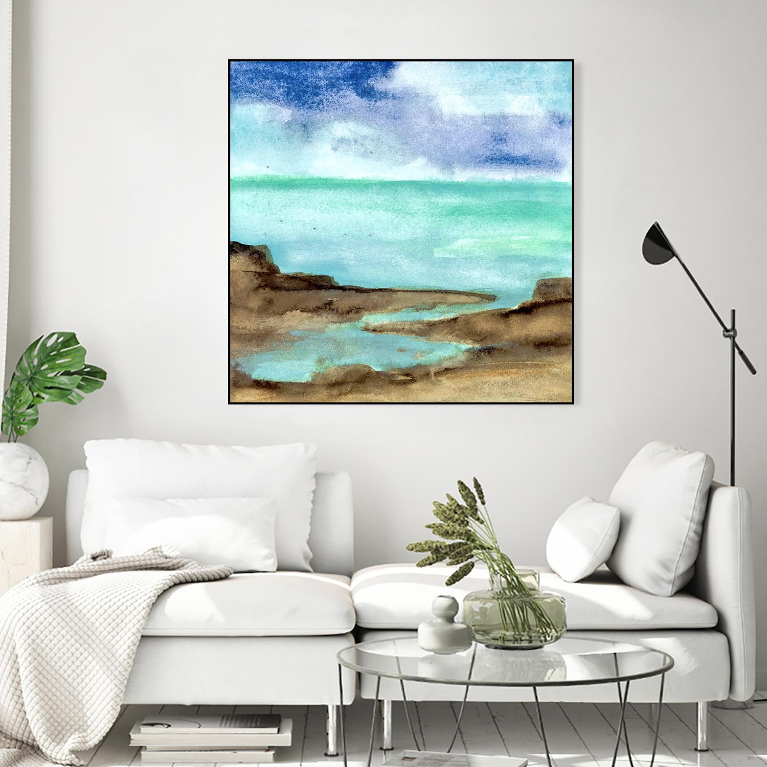 Shore VII by Chris Paschke on GIANT ART - blue sea scene