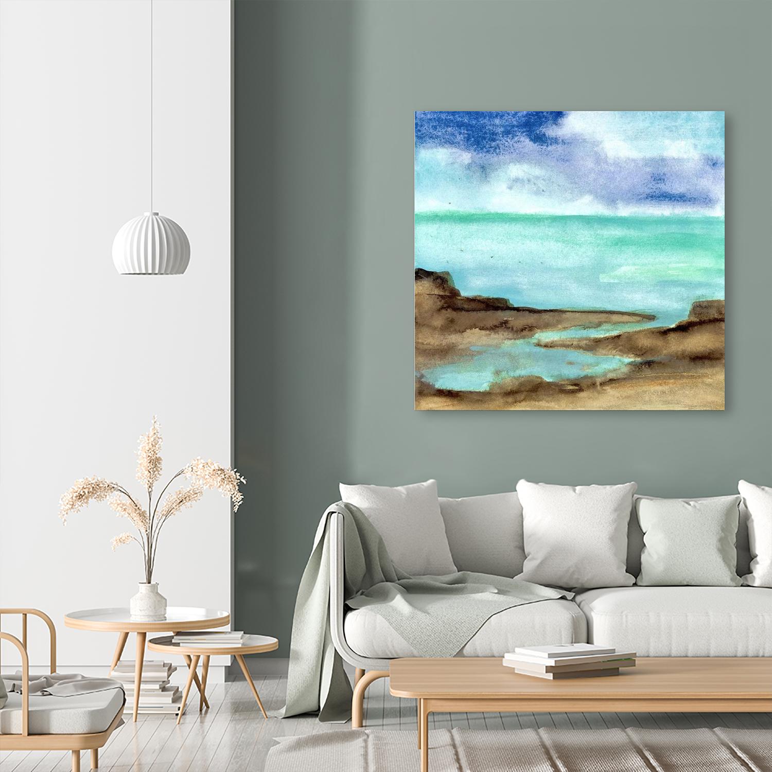 Shore VII by Chris Paschke on GIANT ART - blue sea scene