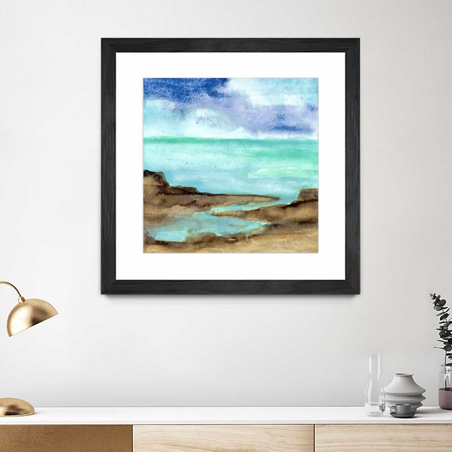 Shore VII by Chris Paschke on GIANT ART - blue sea scene