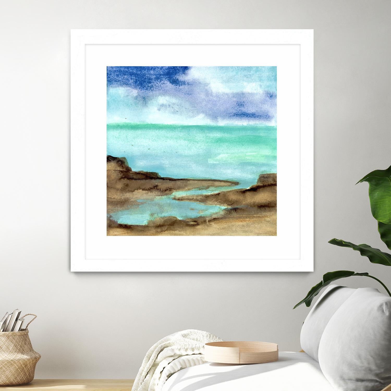 Shore VII by Chris Paschke on GIANT ART - blue sea scene