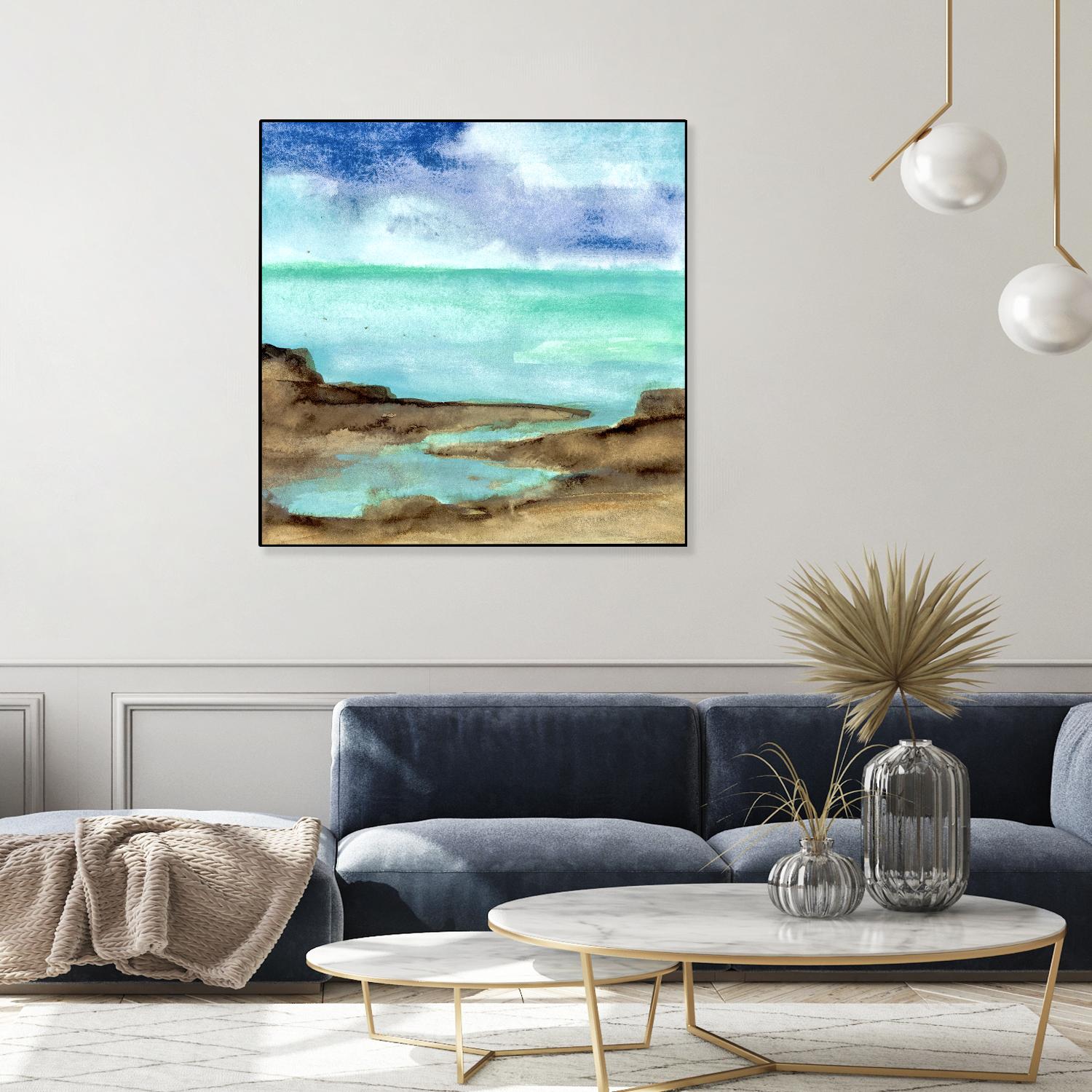 Shore VII by Chris Paschke on GIANT ART - blue sea scene