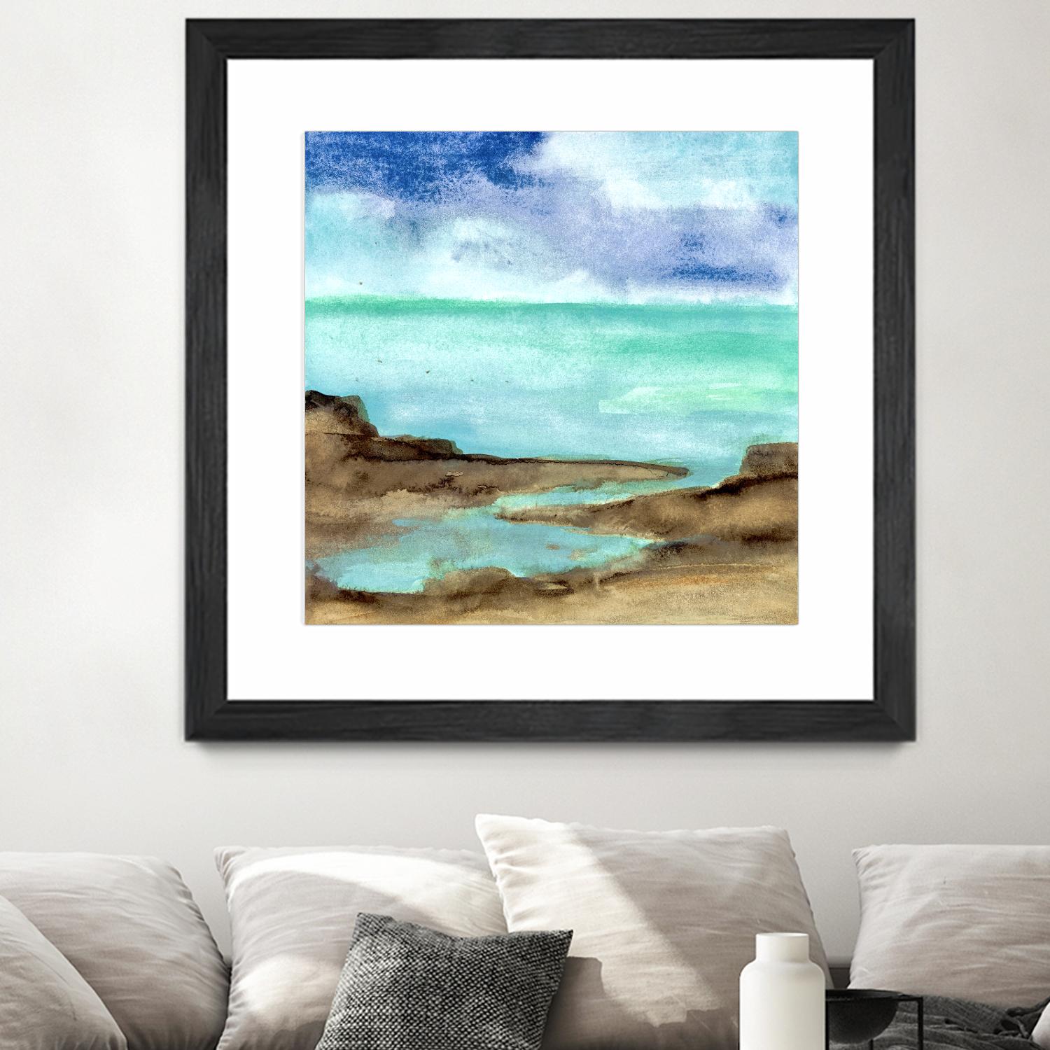 Shore VII by Chris Paschke on GIANT ART - blue sea scene