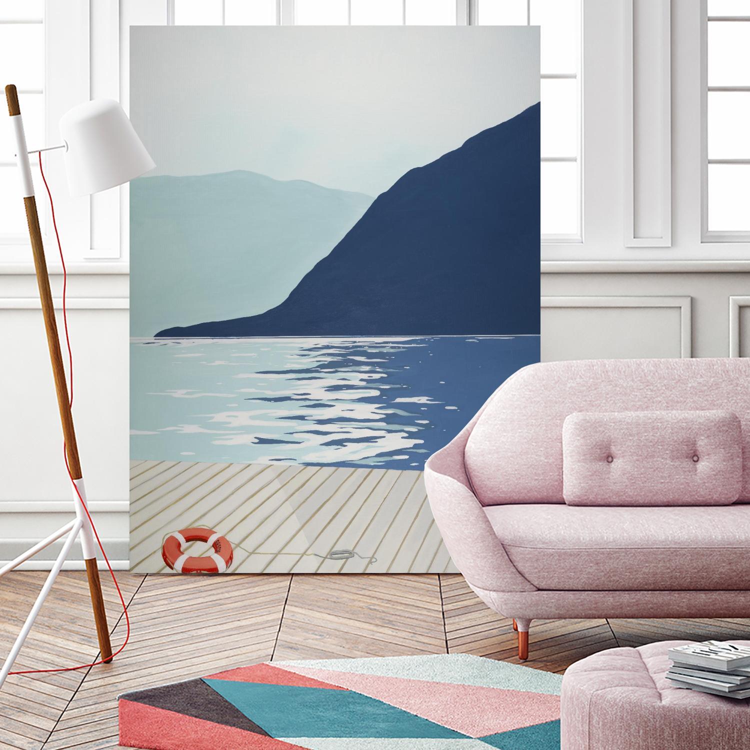 Quiet Blues 1 by Dimond, David Dimond on GIANT ART - blue nautical/seascapes water