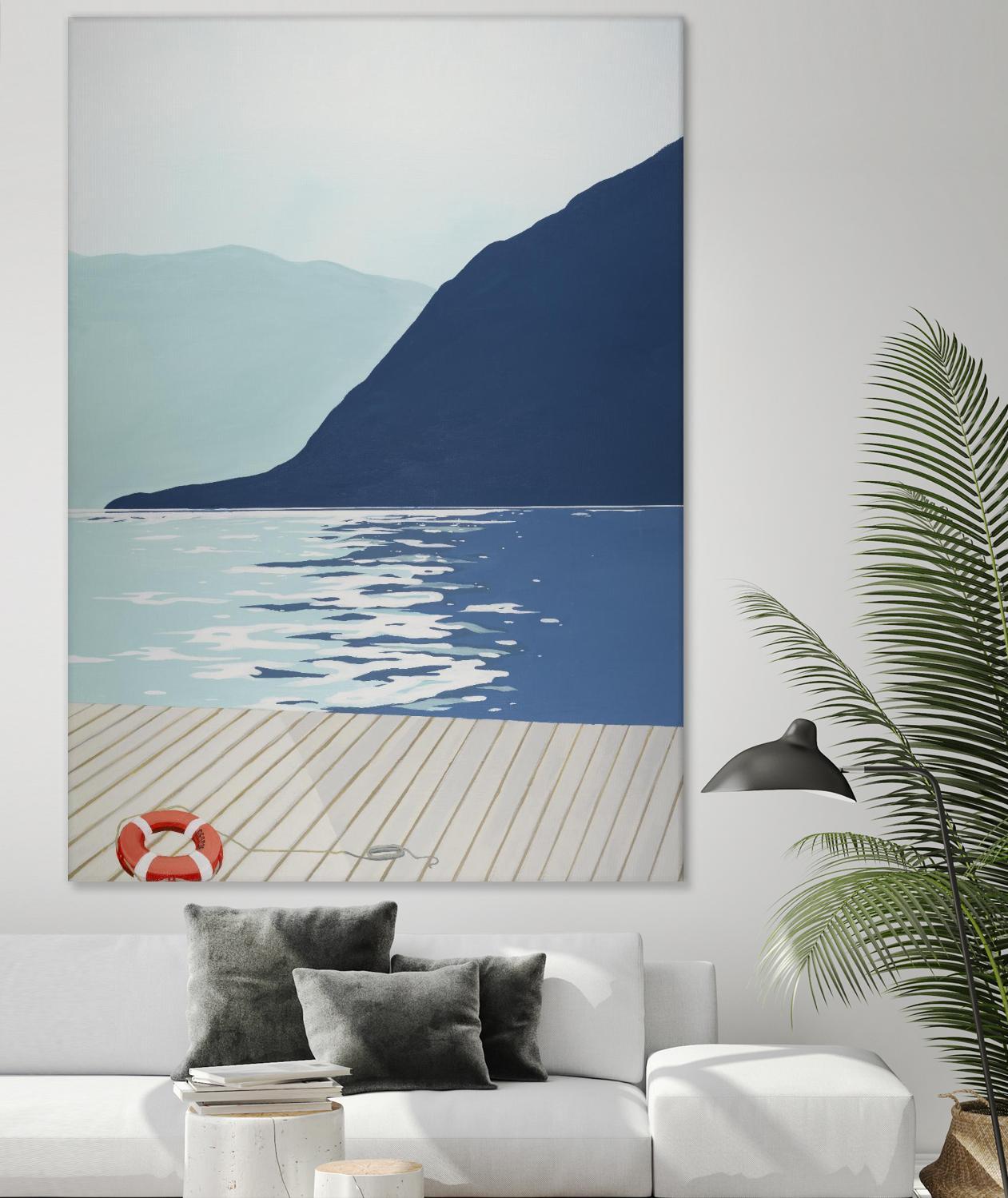 Quiet Blues 1 by Dimond, David Dimond on GIANT ART - blue nautical/seascapes water