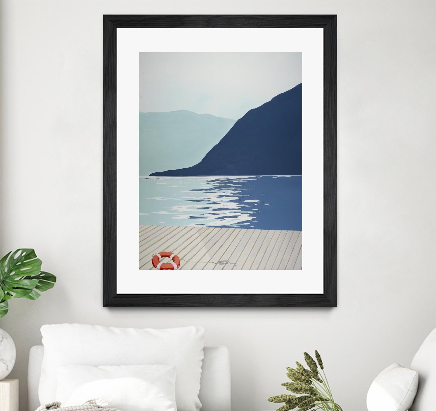 Quiet Blues 1 by Dimond, David Dimond on GIANT ART - blue nautical/seascapes water