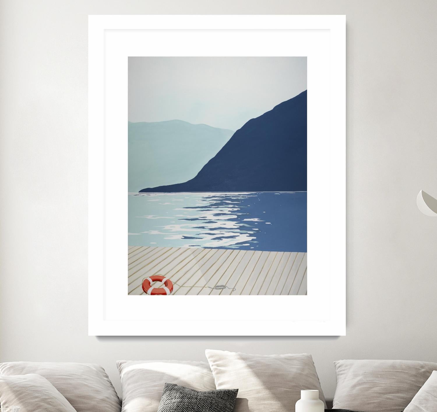 Quiet Blues 1 by Dimond, David Dimond on GIANT ART - blue nautical/seascapes water