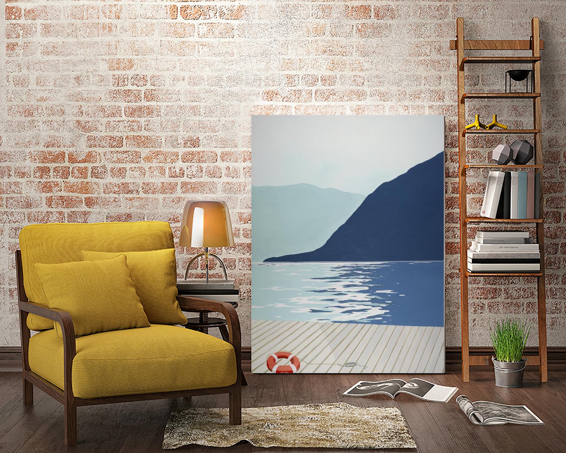 Quiet Blues 1 by Dimond, David Dimond on GIANT ART - blue nautical/seascapes water