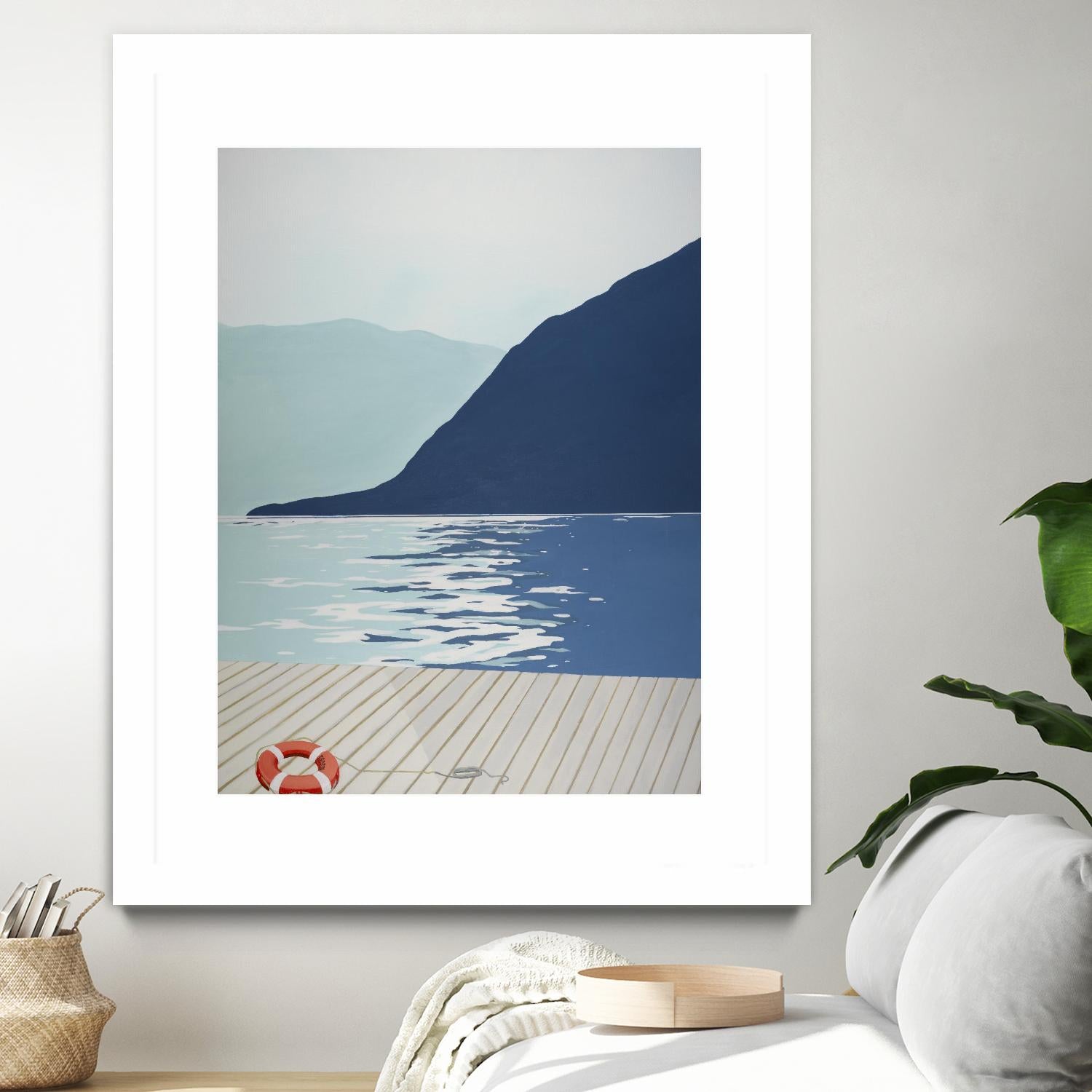 Quiet Blues 1 by Dimond, David Dimond on GIANT ART - blue nautical/seascapes water