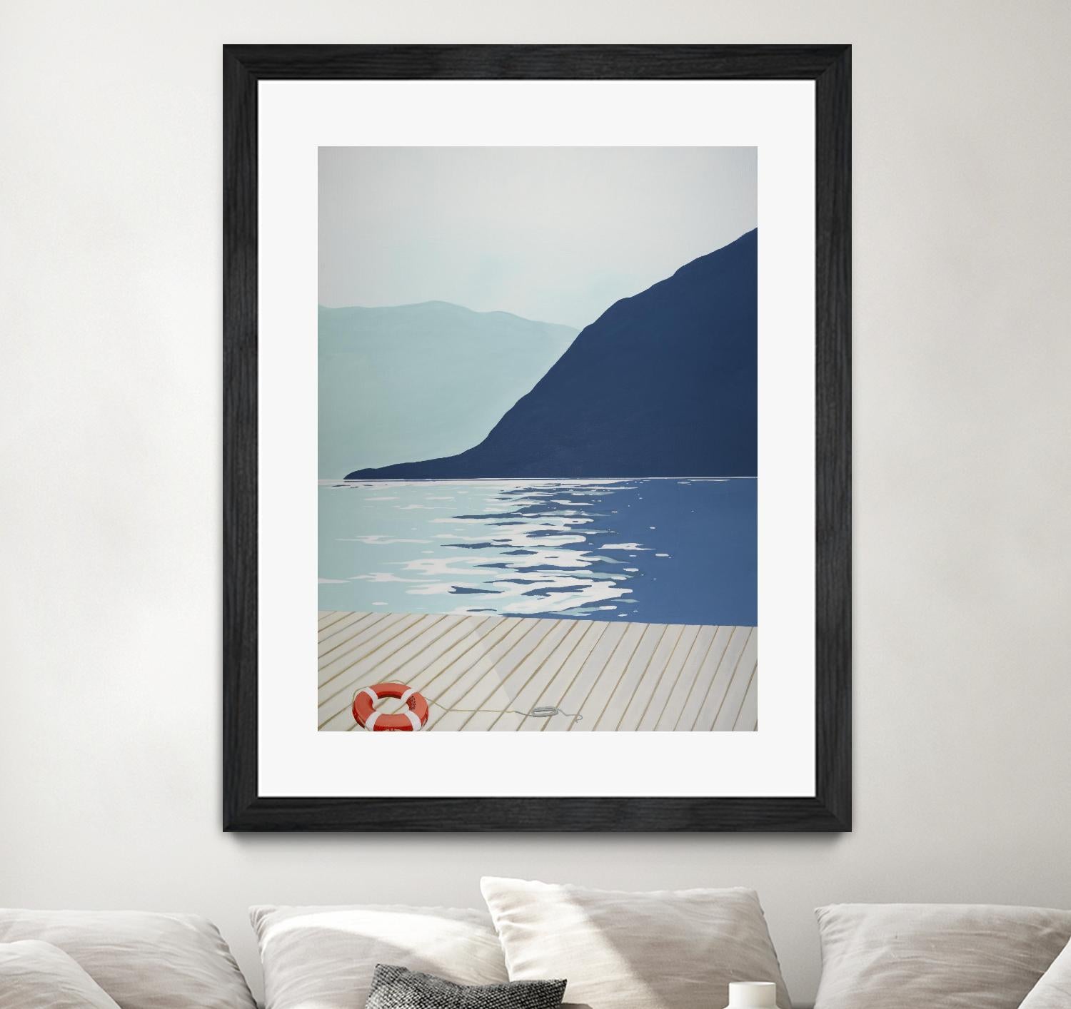 Quiet Blues 1 by Dimond, David Dimond on GIANT ART - blue nautical/seascapes water