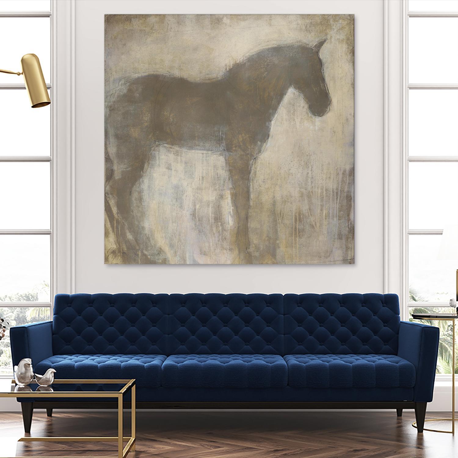 Equine Imprint 1 by Harris, Maeve Harris on GIANT ART - beige animals horse