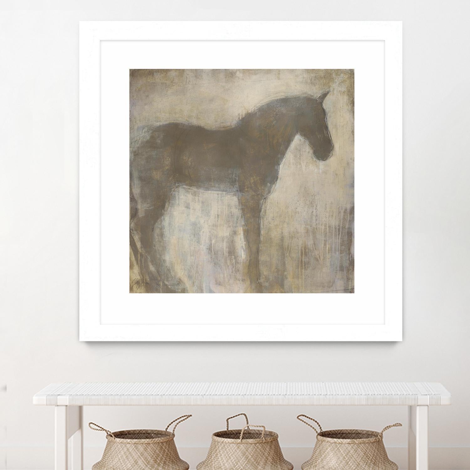 Equine Imprint 1 by Harris, Maeve Harris on GIANT ART - beige animals horse