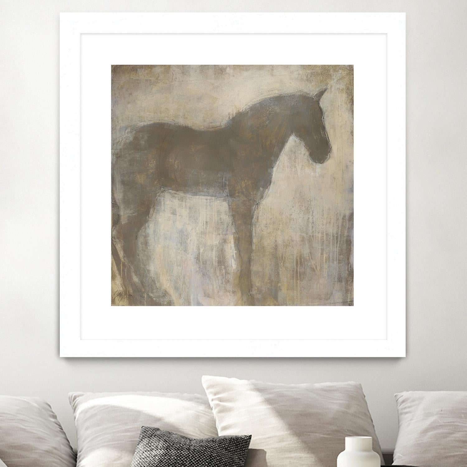 Equine Imprint 1 by Harris, Maeve Harris on GIANT ART - beige animals horse