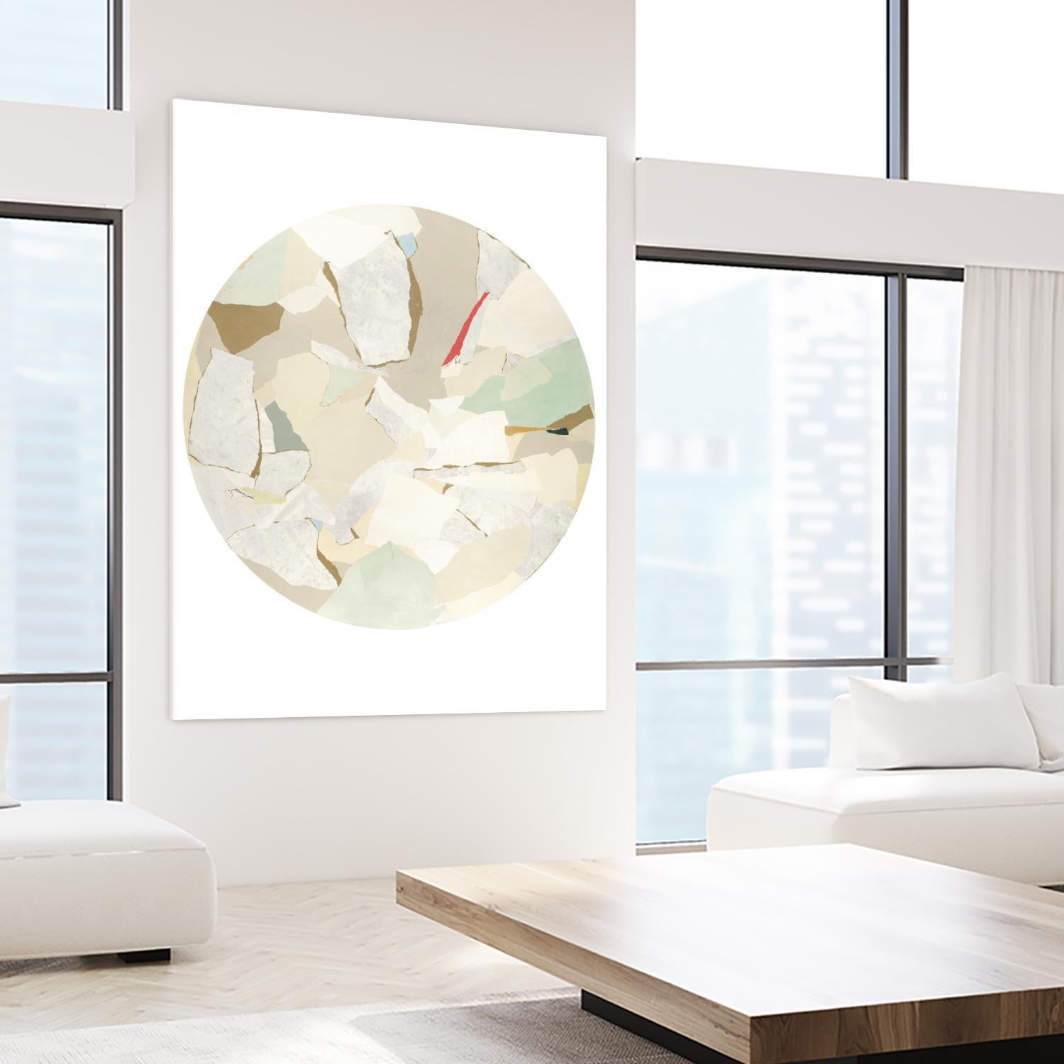 Radial Bliss 1 by KG Studio on GIANT ART - beige abstracts circle