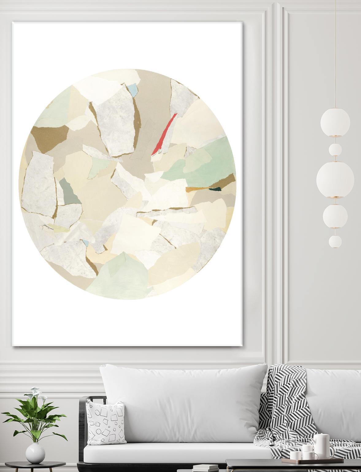 Radial Bliss 1 by KG Studio on GIANT ART - beige abstracts circle