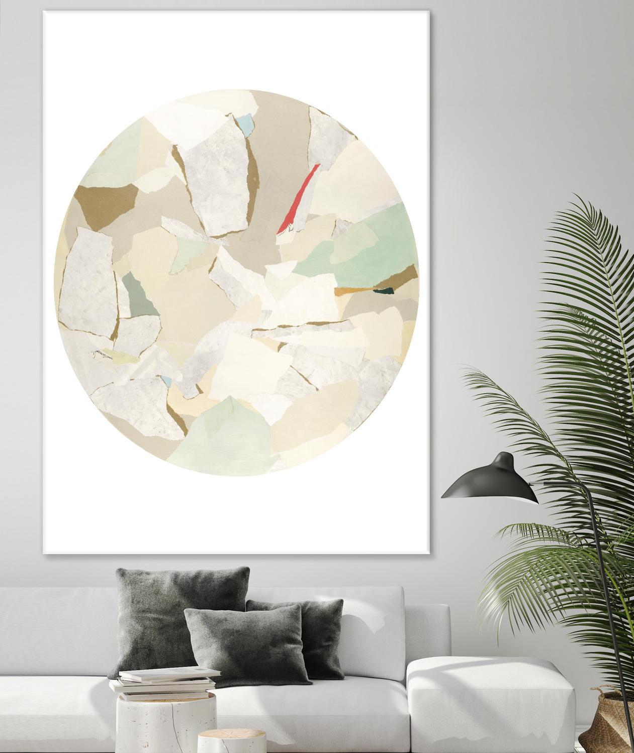 Radial Bliss 1 by KG Studio on GIANT ART - beige abstracts circle