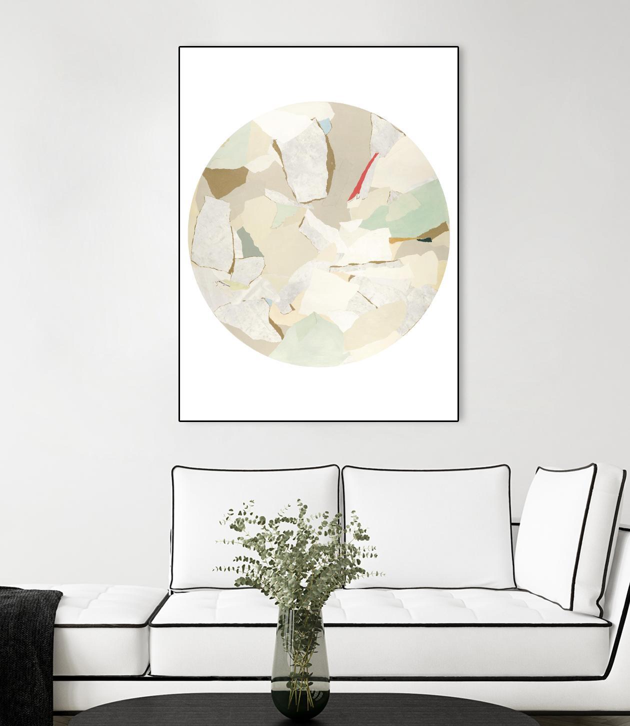 Radial Bliss 1 by KG Studio on GIANT ART - beige abstracts circle