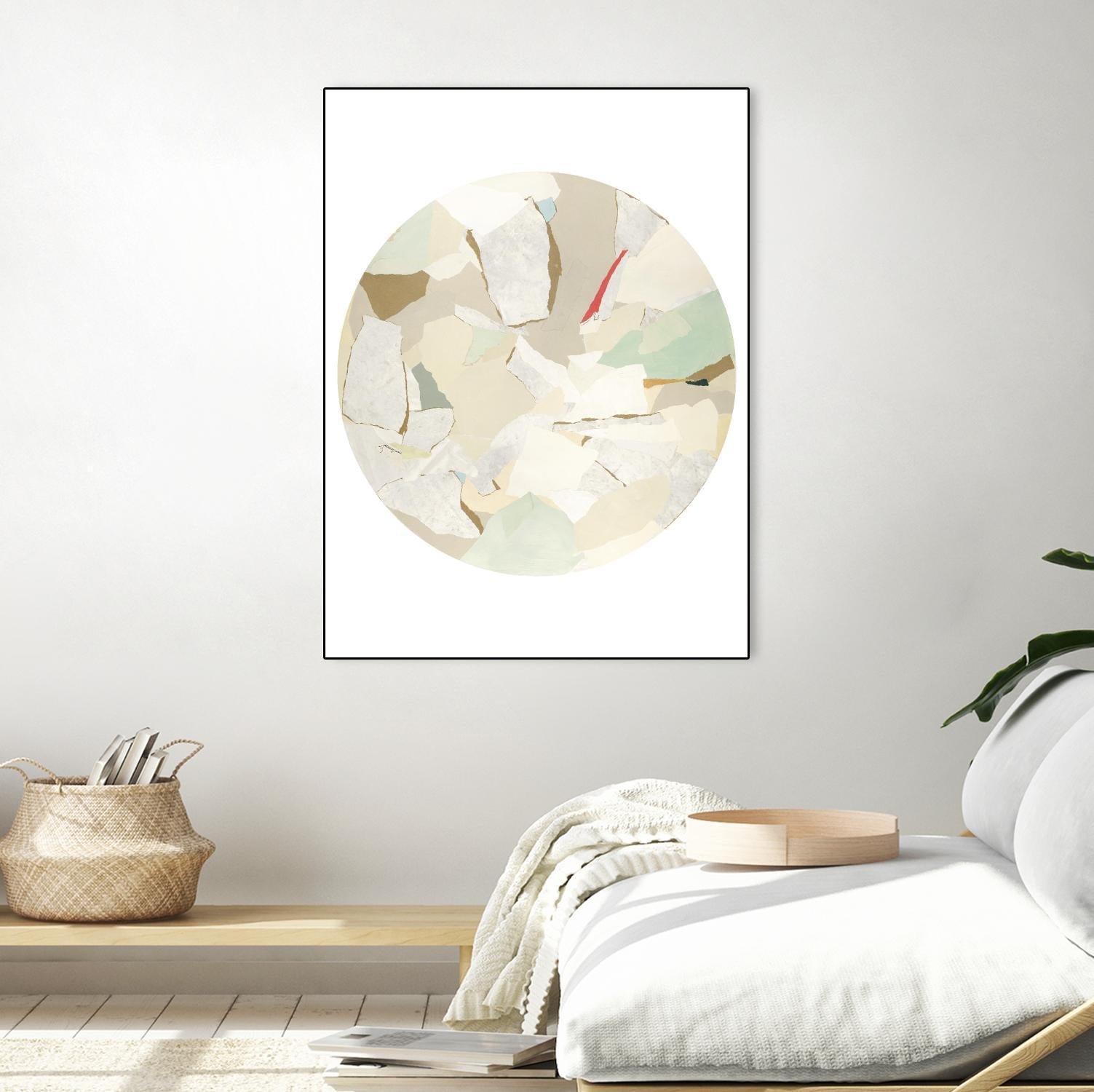 Radial Bliss 1 by KG Studio on GIANT ART - beige abstracts circle