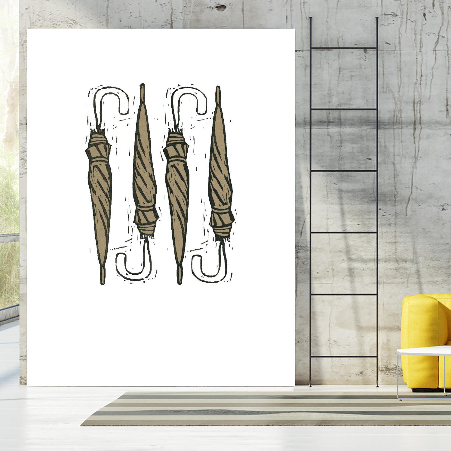 Umbrella Group 1 by Harvey, Brenna Harvey on GIANT ART - black still life fashion