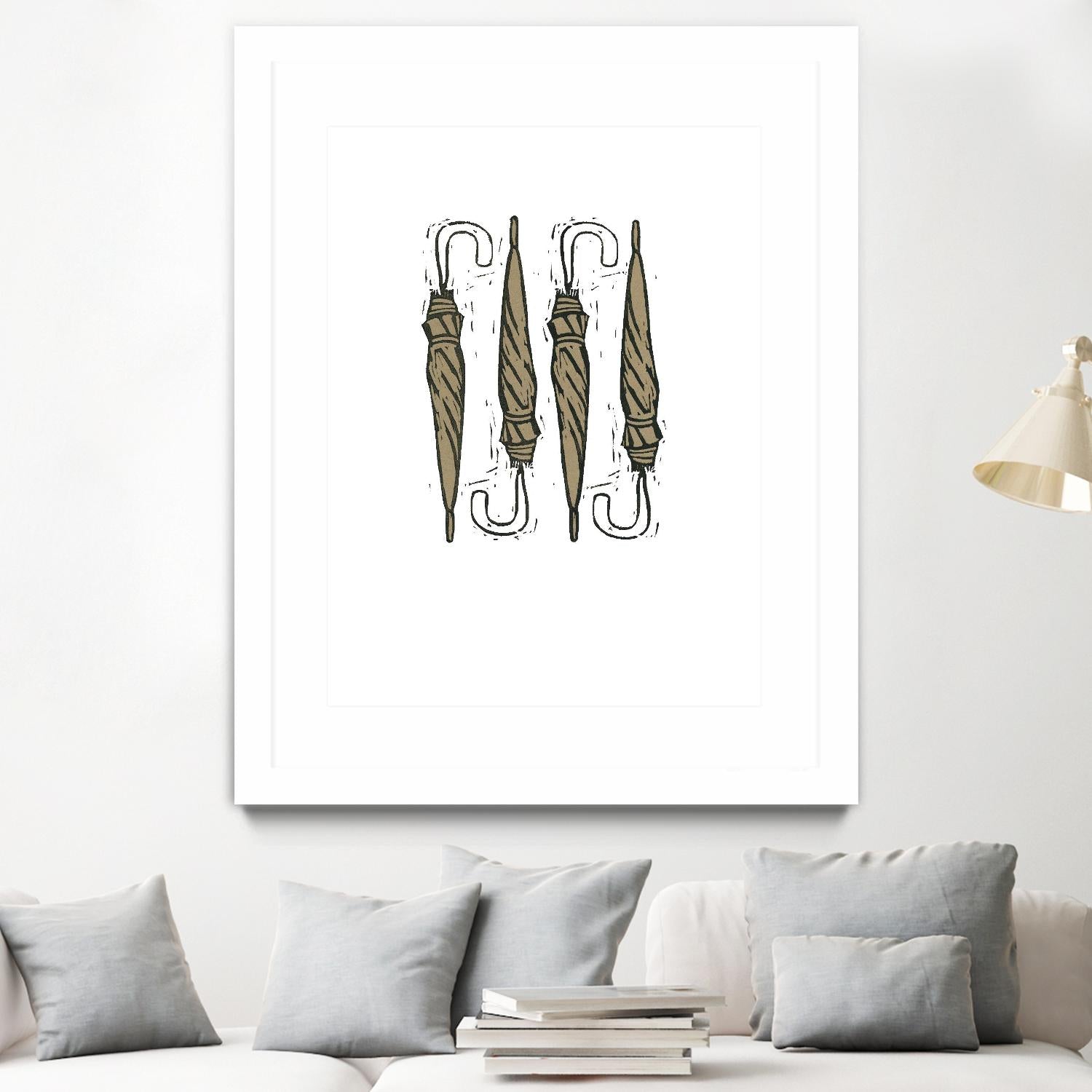 Umbrella Group 1 by Harvey, Brenna Harvey on GIANT ART - black still life fashion