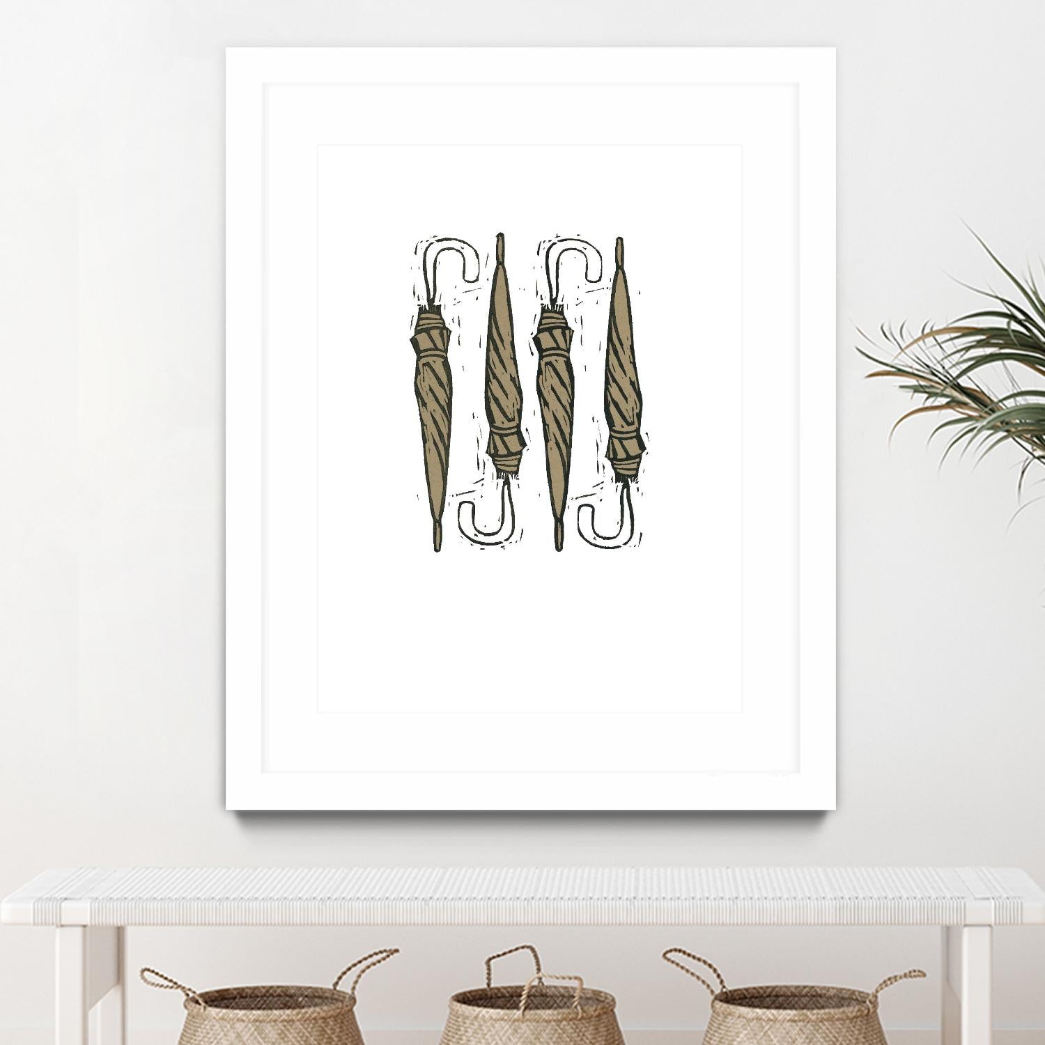 Umbrella Group 1 by Harvey, Brenna Harvey on GIANT ART - black still life fashion