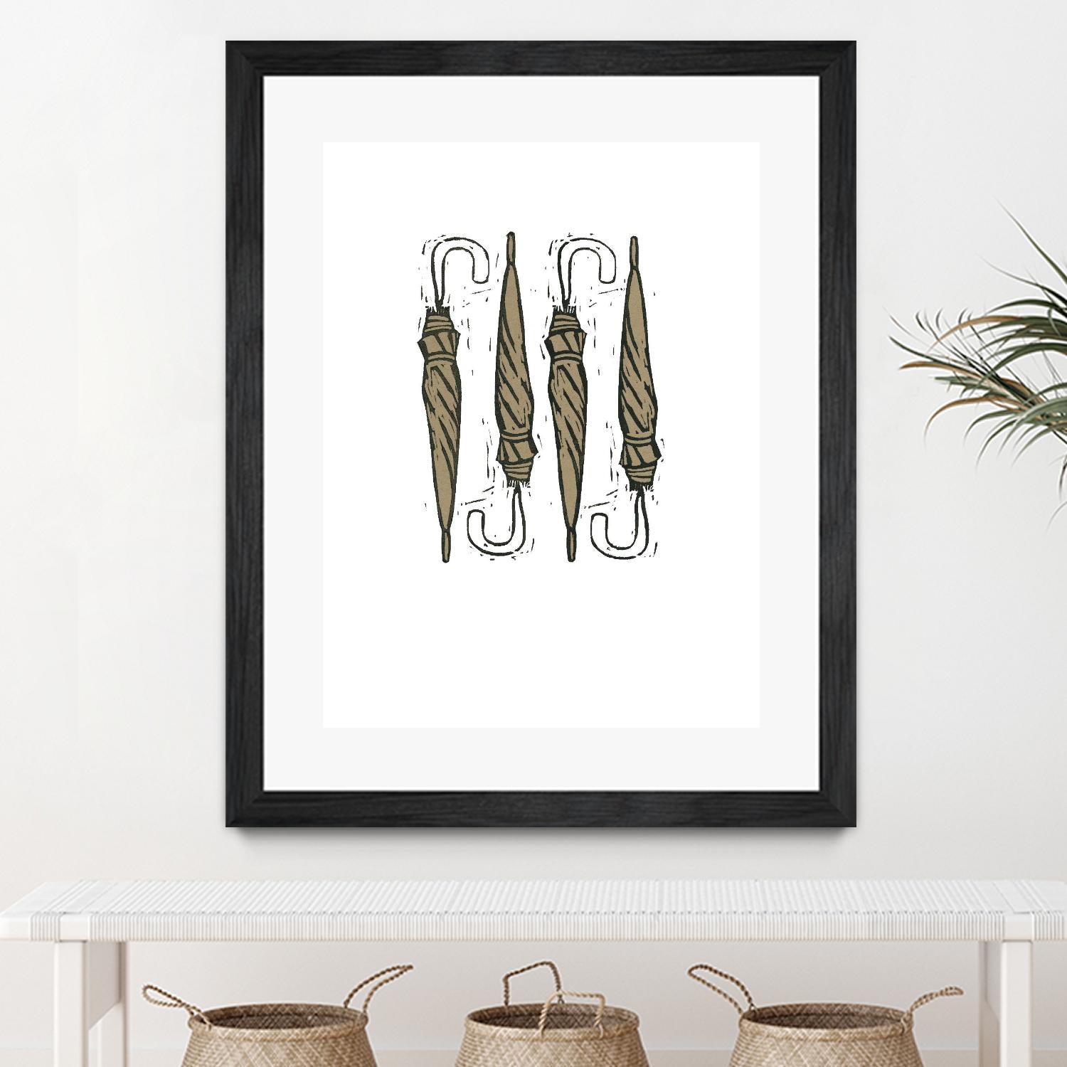 Umbrella Group 1 by Harvey, Brenna Harvey on GIANT ART - black still life fashion