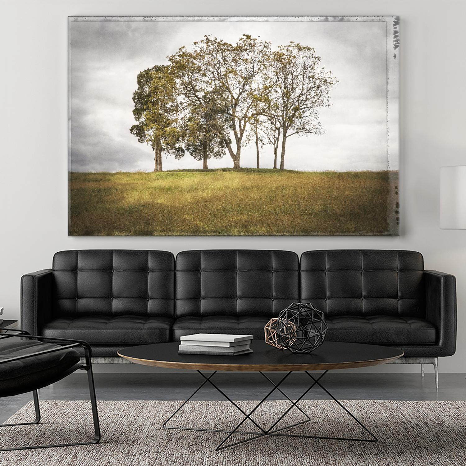 Three Trees by Lillis Werder on GIANT ART - gold landscape