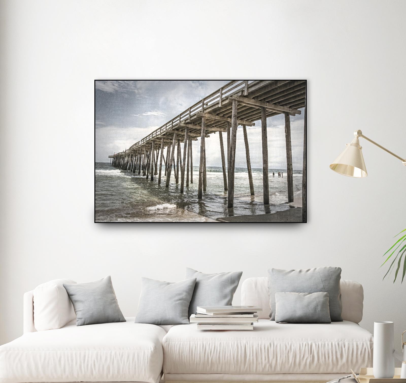 Old Wooden Pier by Lillis Werder on GIANT ART - brown sea scene