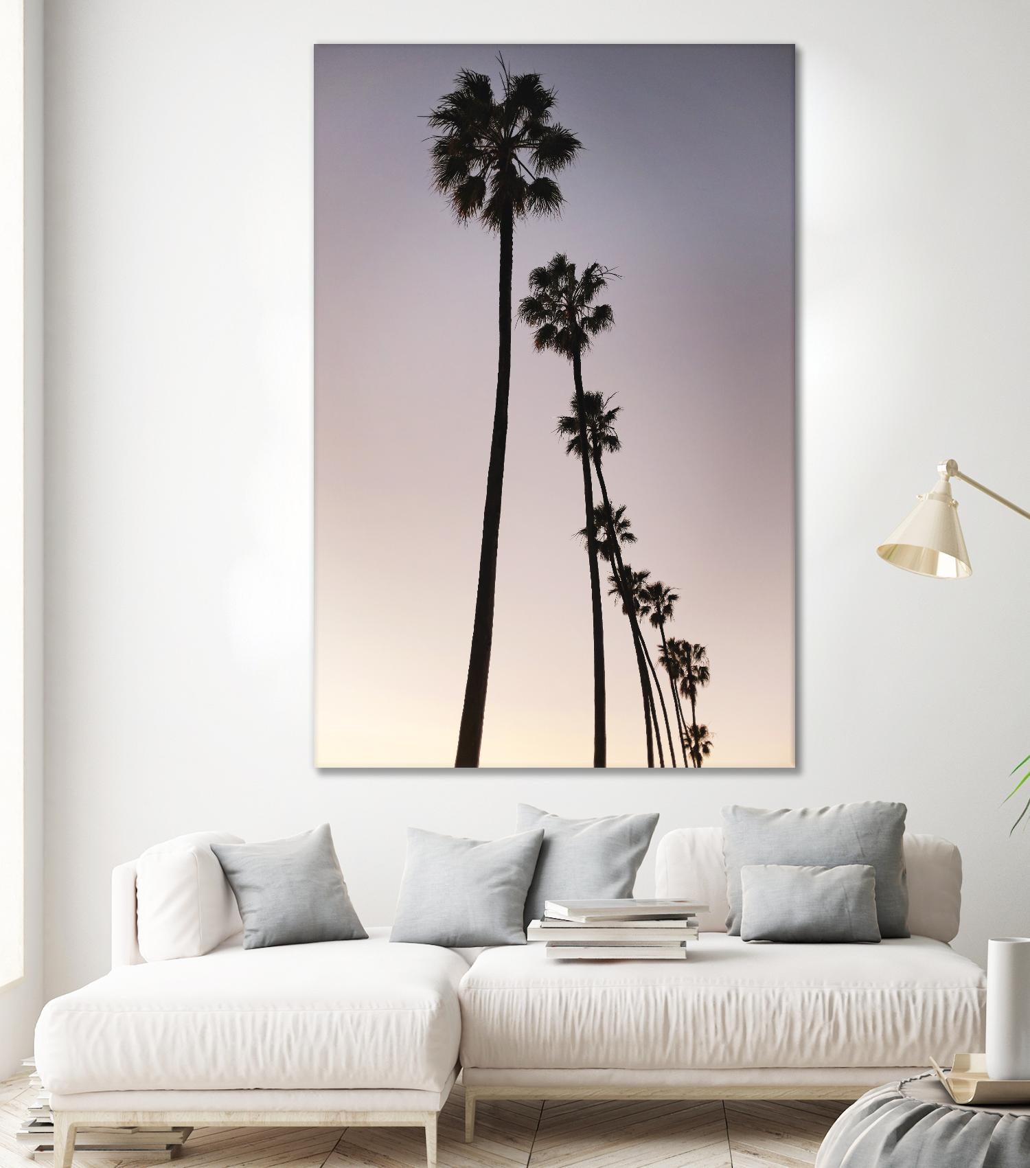 Palm Tree Silhouettes by Lillis Werder on GIANT ART - purple tropical