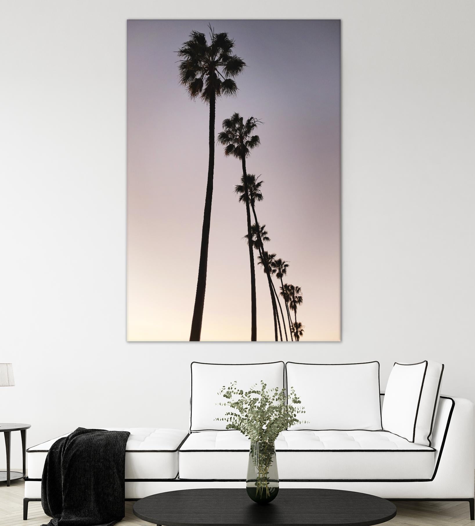 Palm Tree Silhouettes by Lillis Werder on GIANT ART - purple tropical
