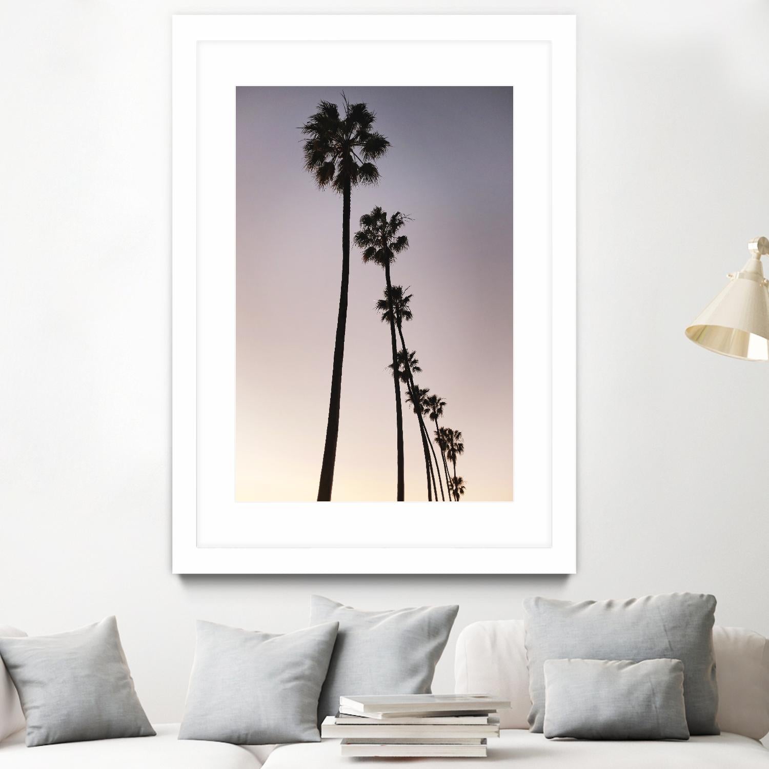 Palm Tree Silhouettes by Lillis Werder on GIANT ART - black tropical