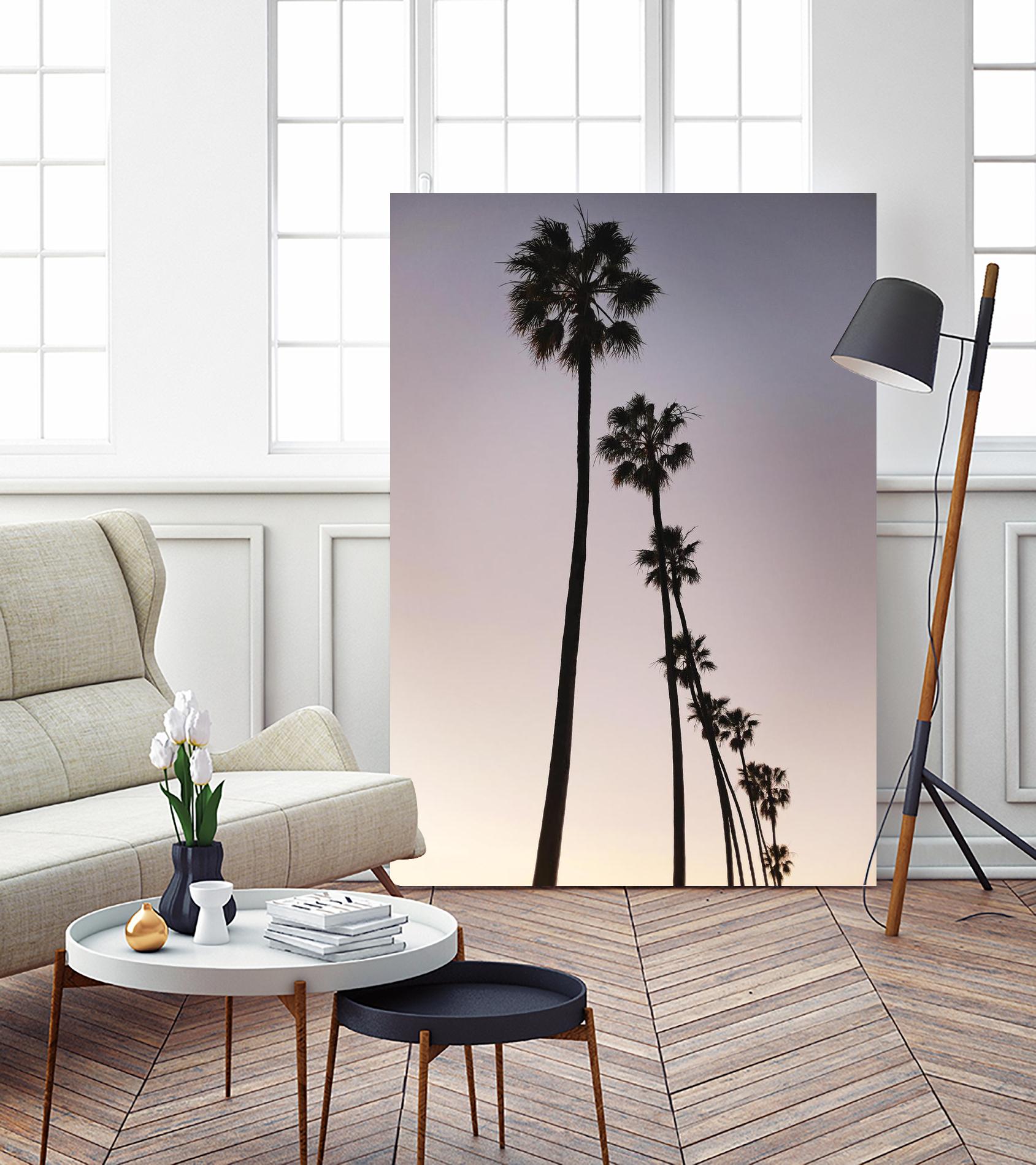 Palm Tree Silhouettes by Lillis Werder on GIANT ART - black tropical
