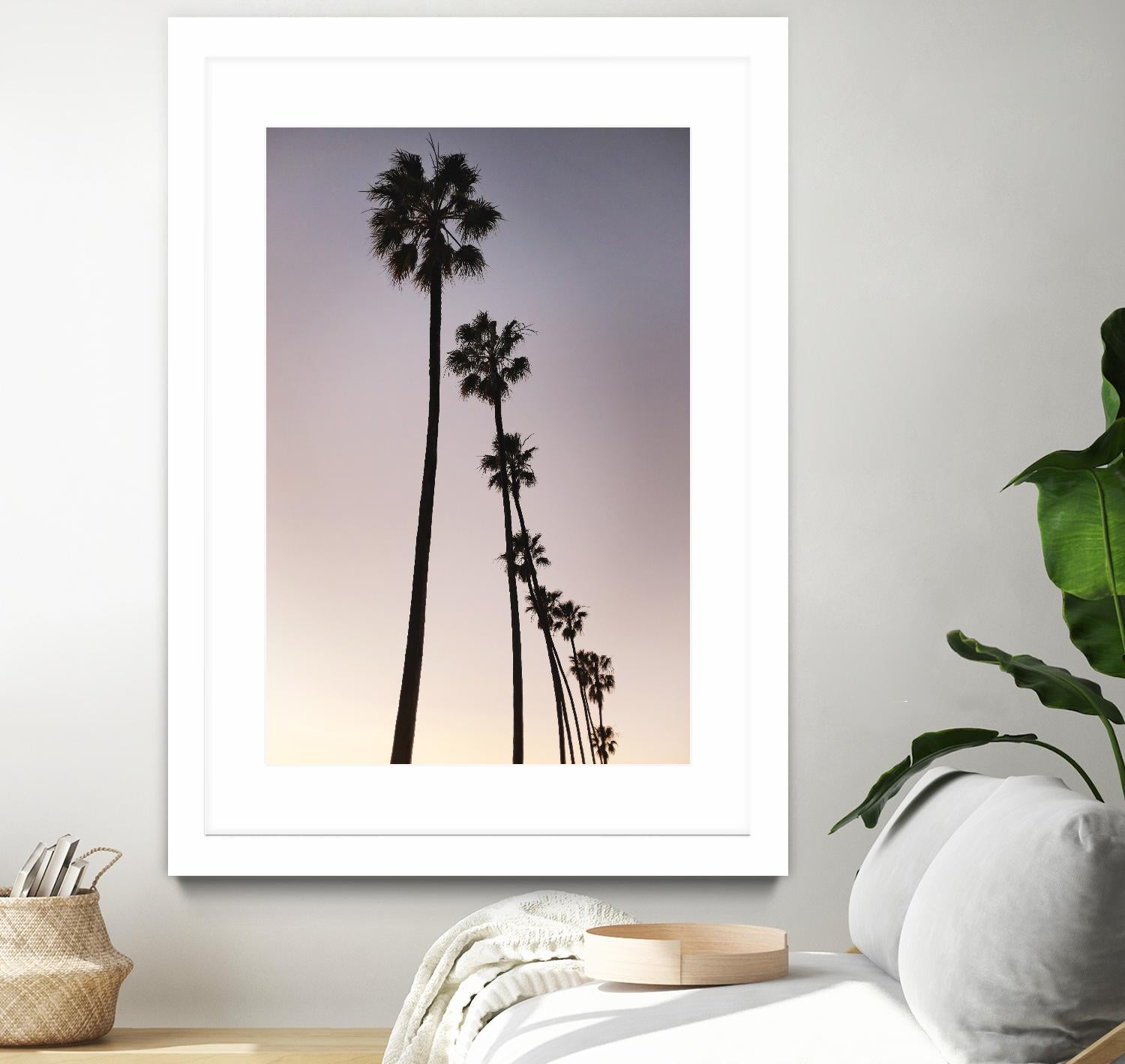 Palm Tree Silhouettes by Lillis Werder on GIANT ART - black tropical