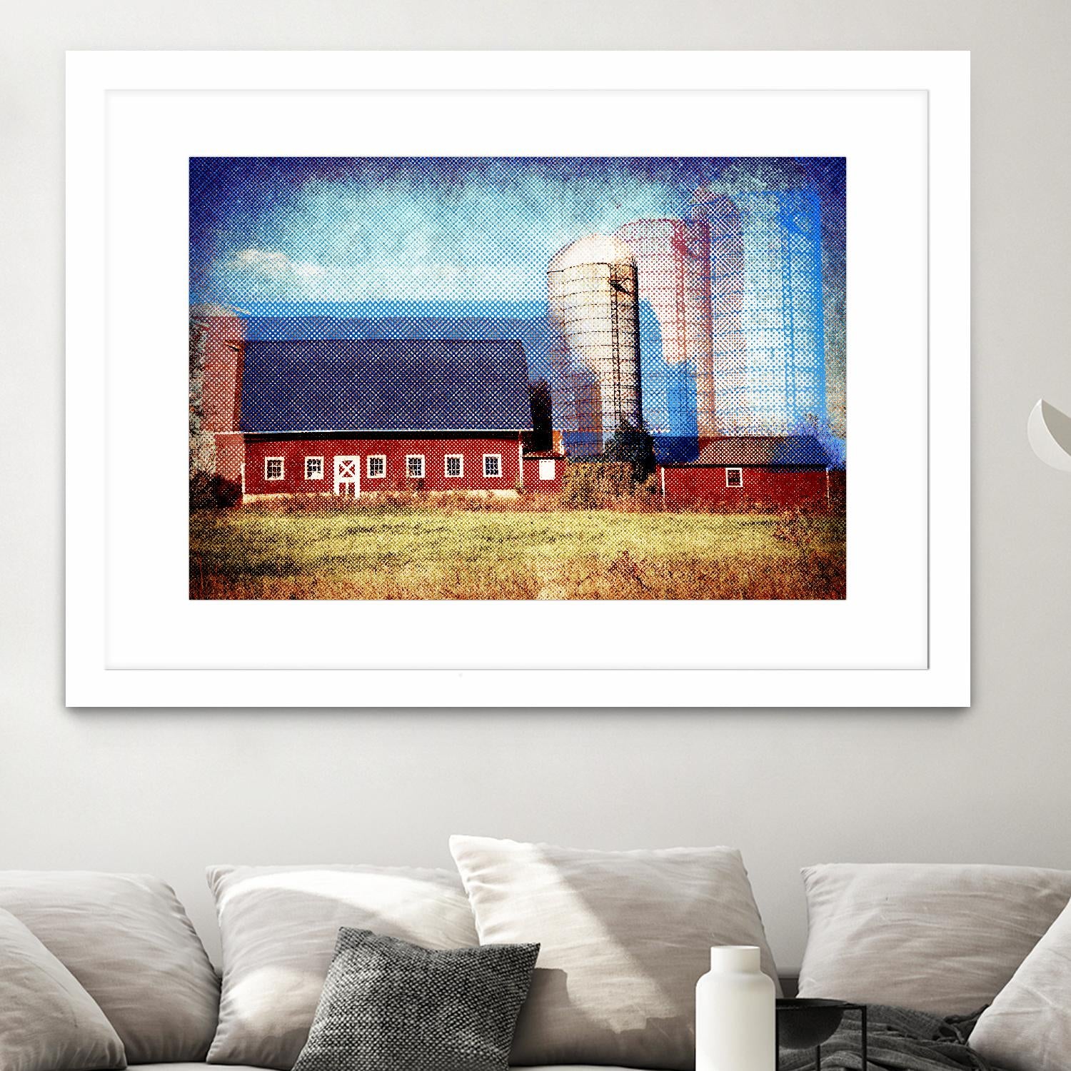 Farmland B by THE Studio on GIANT ART - red landscape