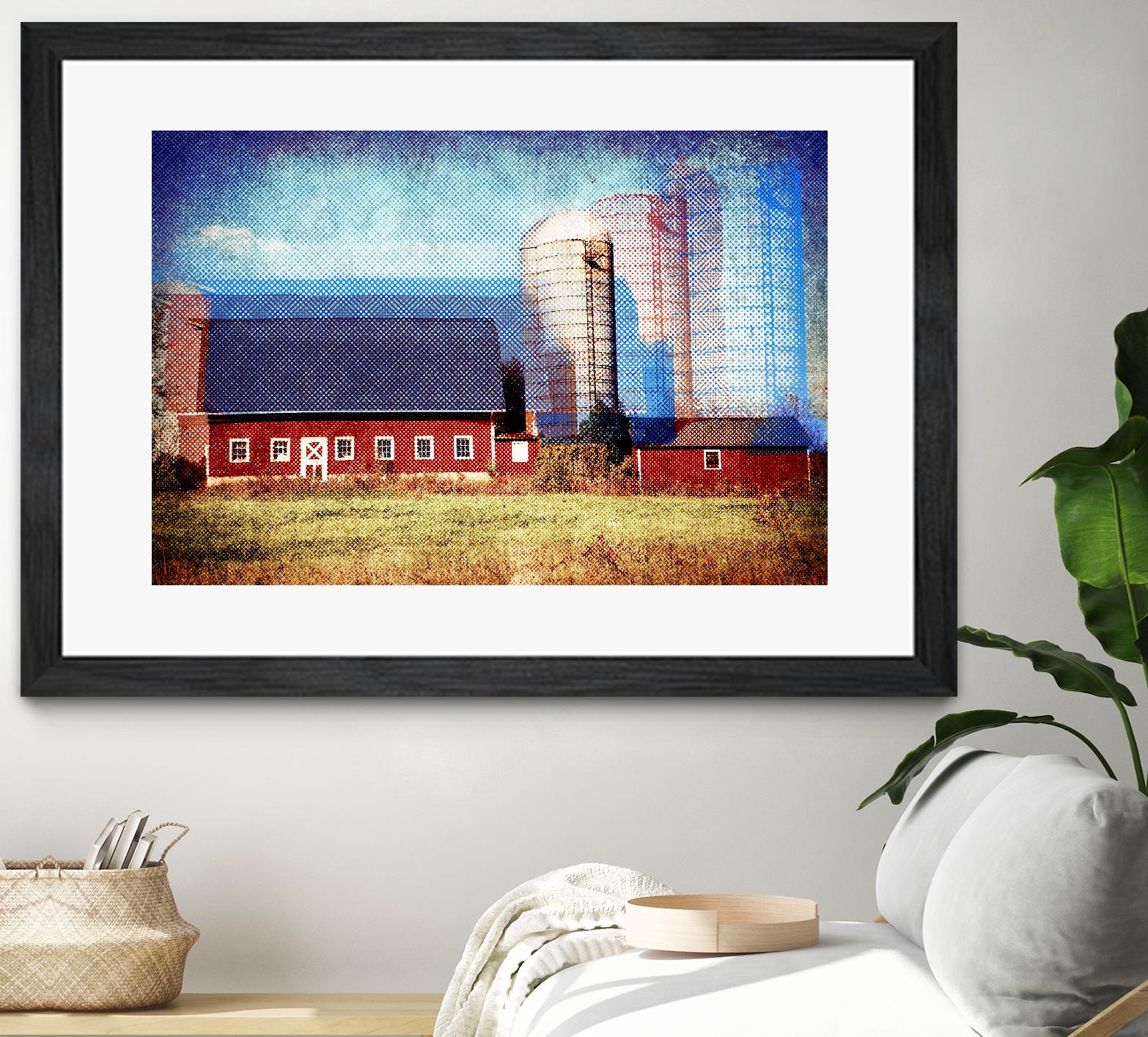 Farmland B by THE Studio on GIANT ART - red landscape