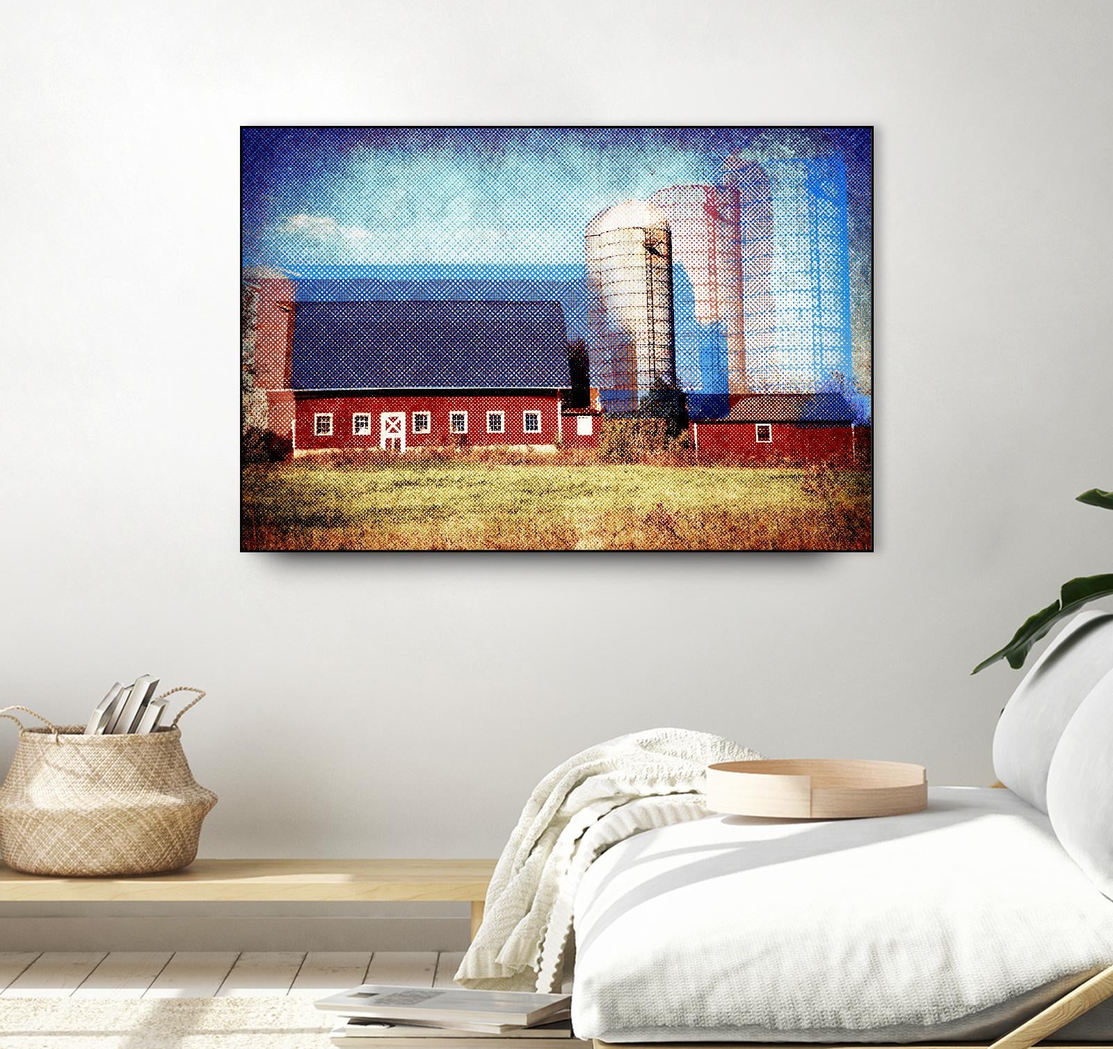Farmland B by THE Studio on GIANT ART - red landscape