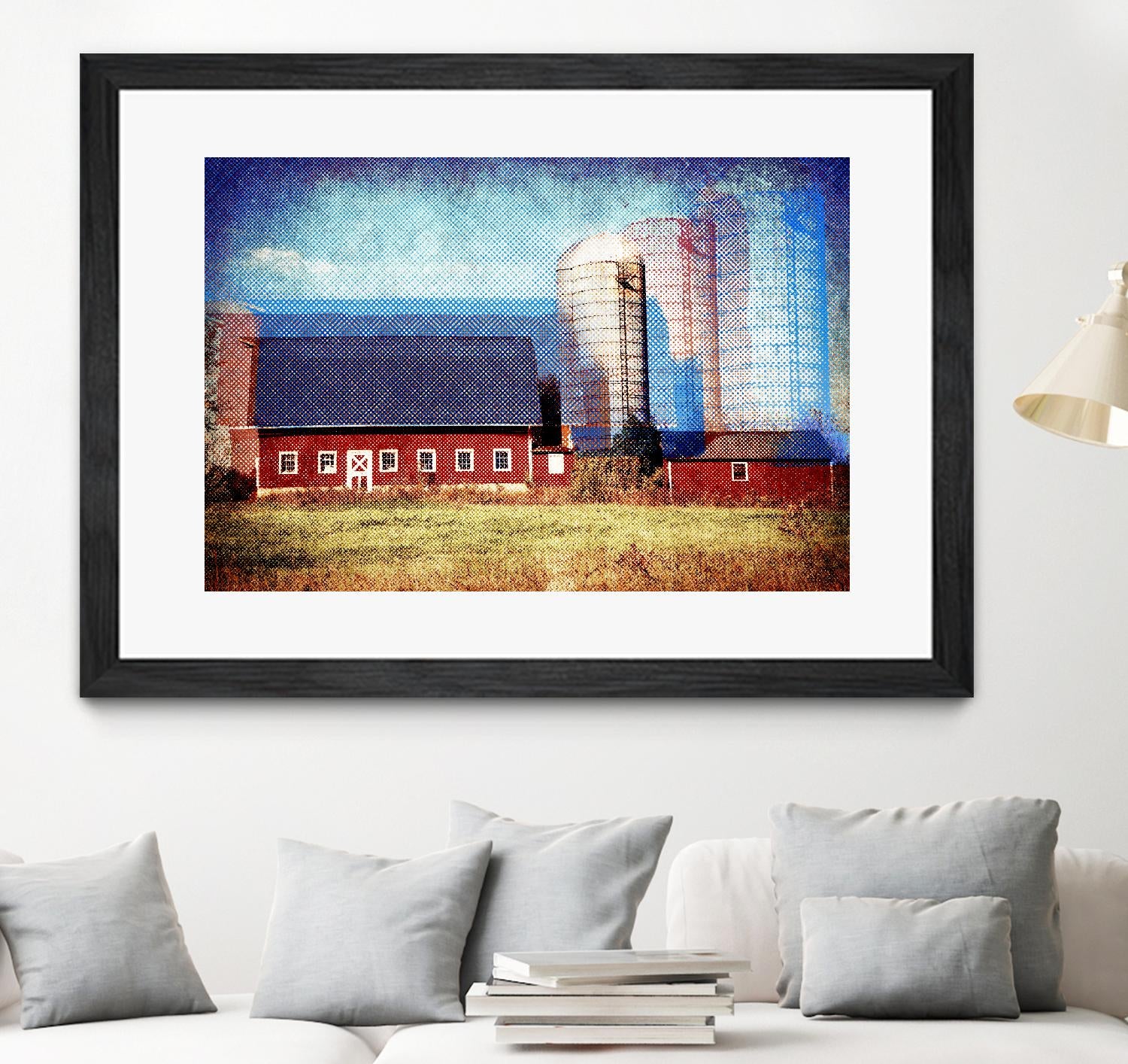 Farmland B by THE Studio on GIANT ART - red landscape