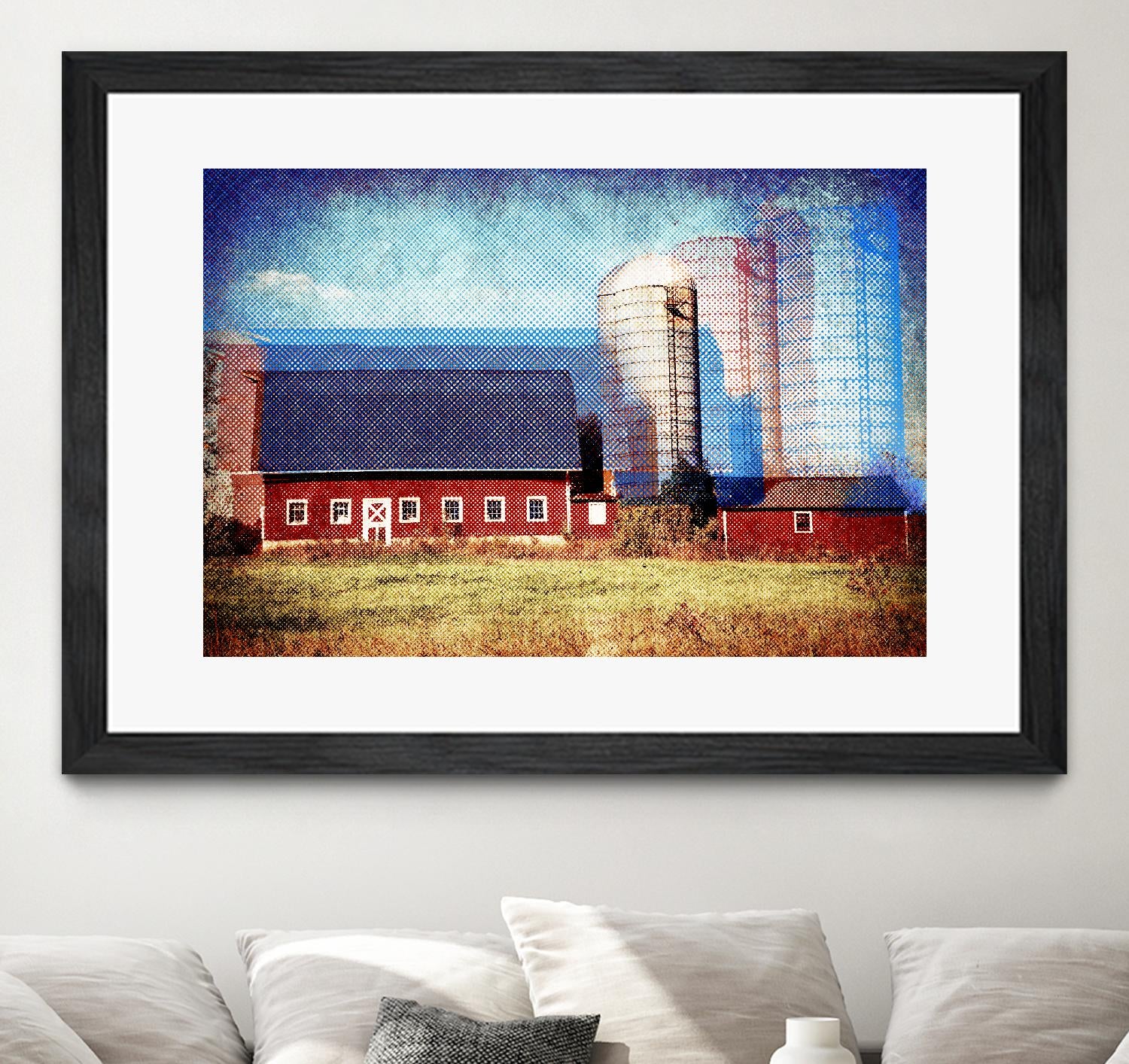 Farmland B by THE Studio on GIANT ART - red landscape