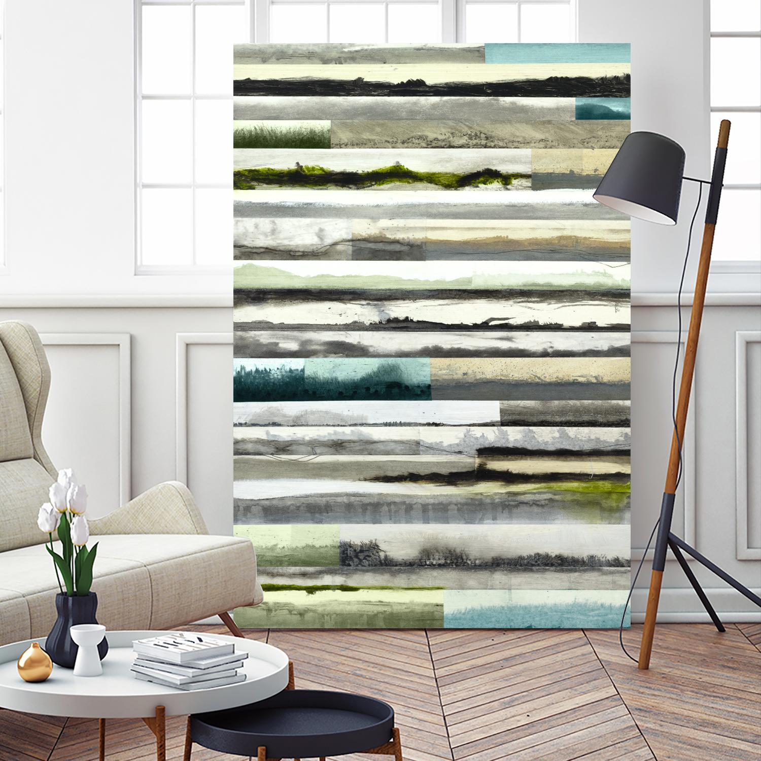 Neutral Plains in color by Kyle Goderwis on GIANT ART - green landscape