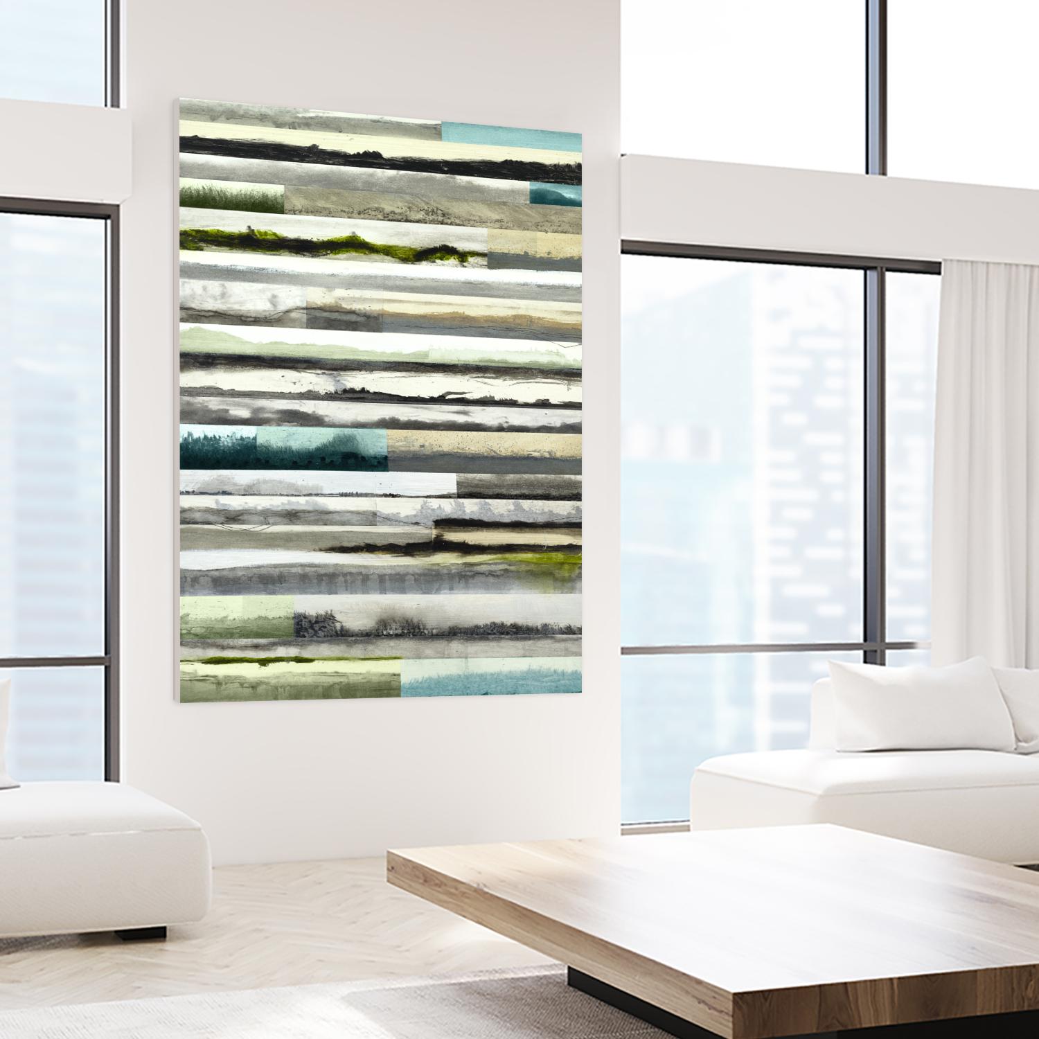 Neutral Plains in color by Kyle Goderwis on GIANT ART - green landscape