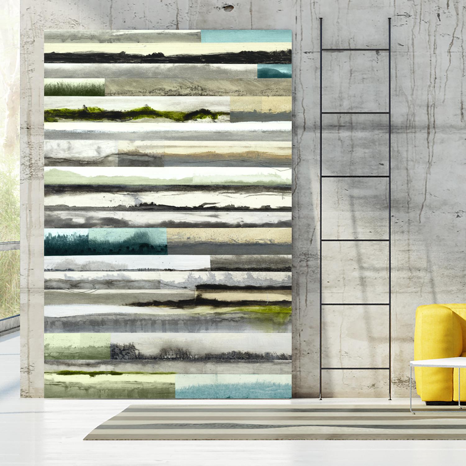 Neutral Plains in color by Kyle Goderwis on GIANT ART - green landscape