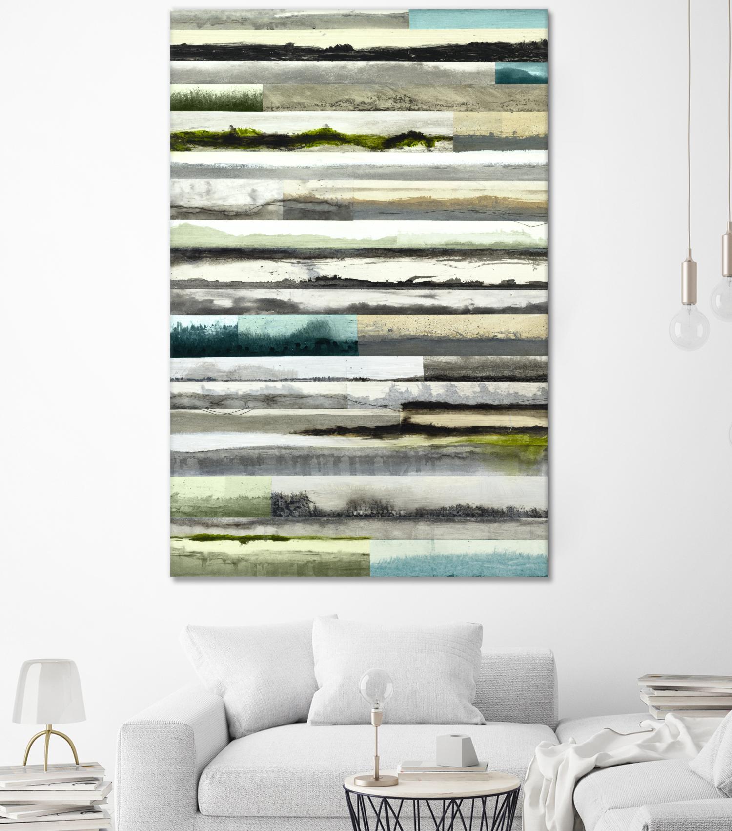 Neutral Plains in color by Kyle Goderwis on GIANT ART - green landscape