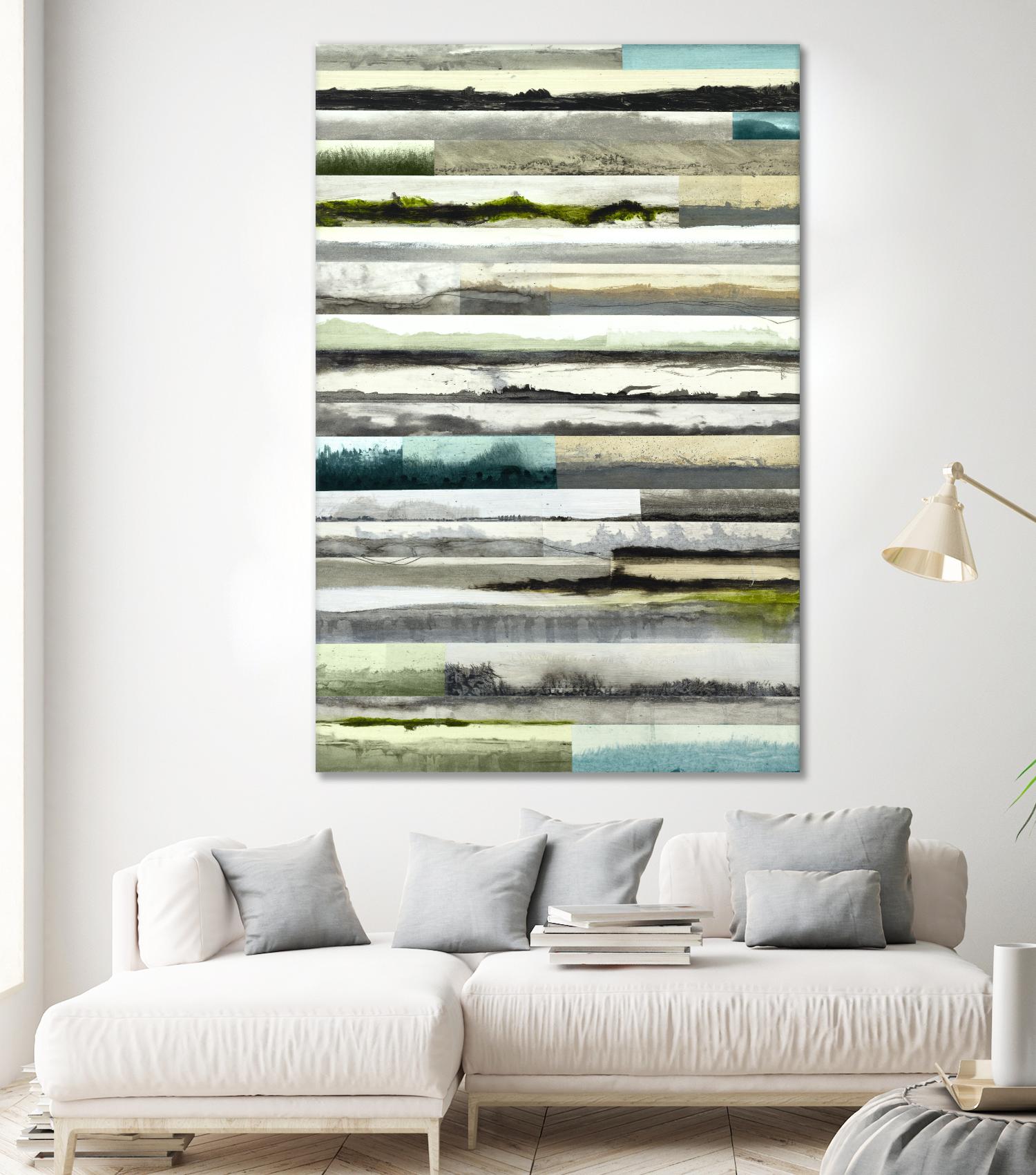 Neutral Plains in color by Kyle Goderwis on GIANT ART - green landscape