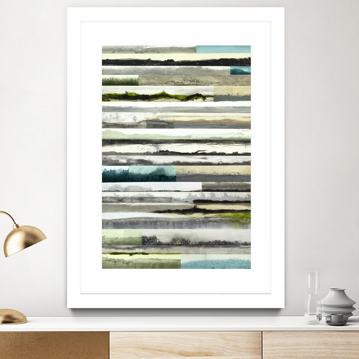 Neutral Plains in color by Kyle Goderwis on GIANT ART - green landscape