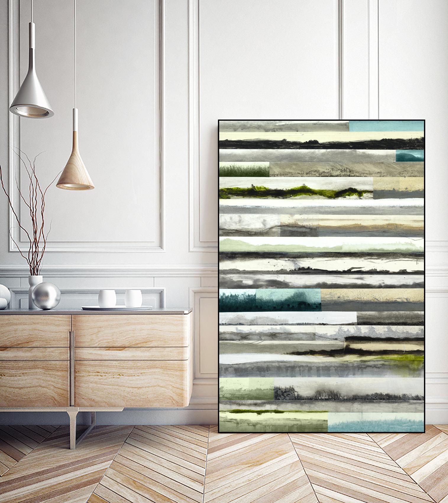 Neutral Plains in color by Kyle Goderwis on GIANT ART - green landscape