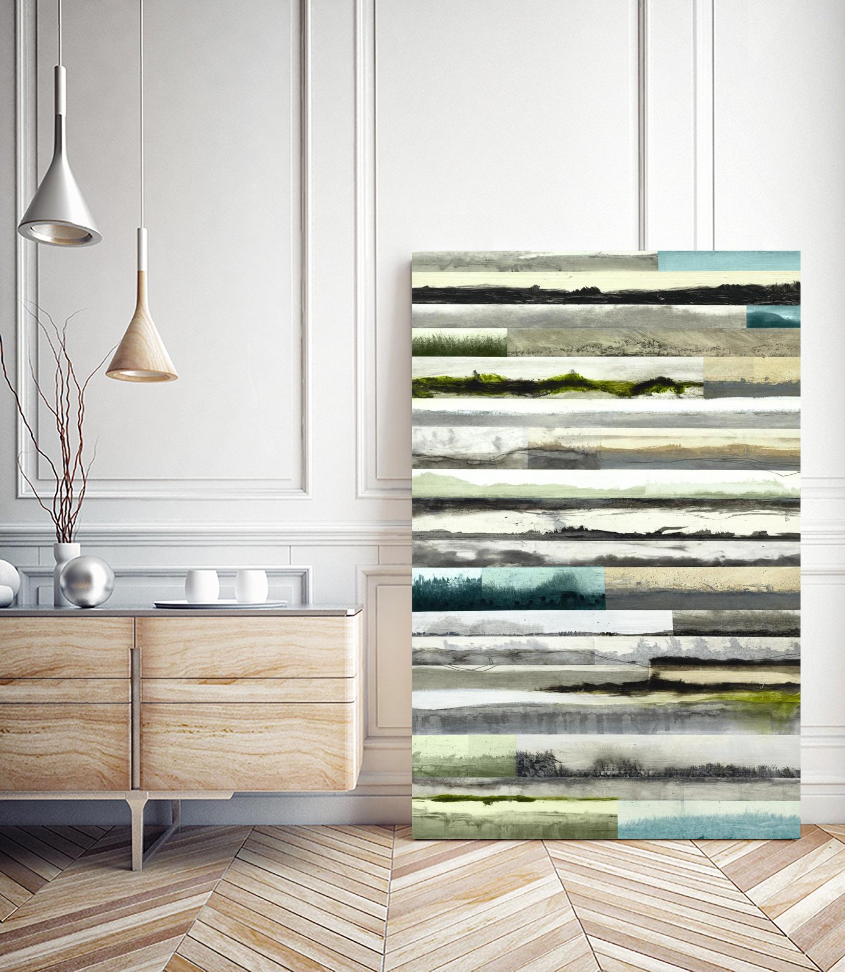 Neutral Plains in color by Kyle Goderwis on GIANT ART - green landscape