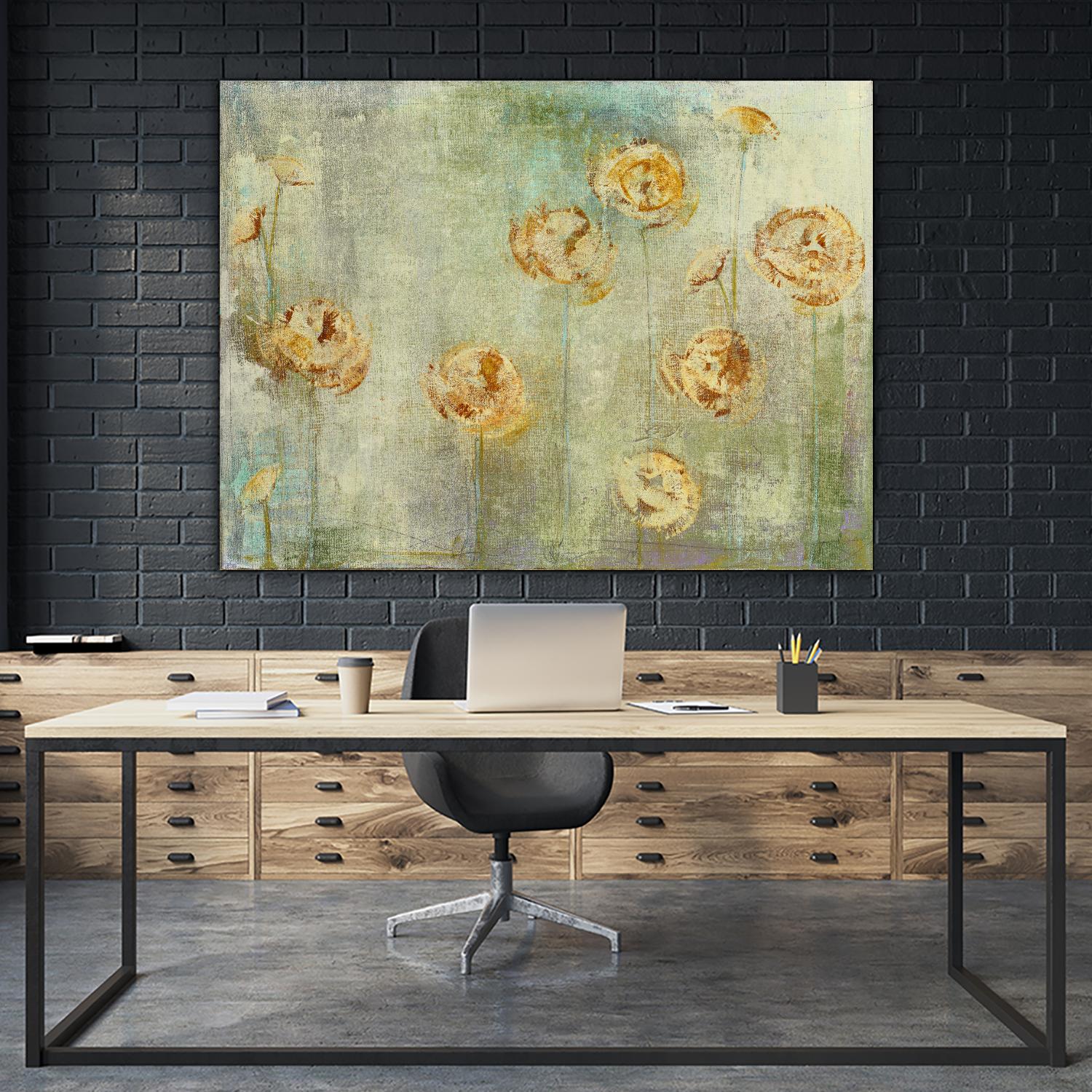 greyce 1 by Maeve Harris on GIANT ART - green floral